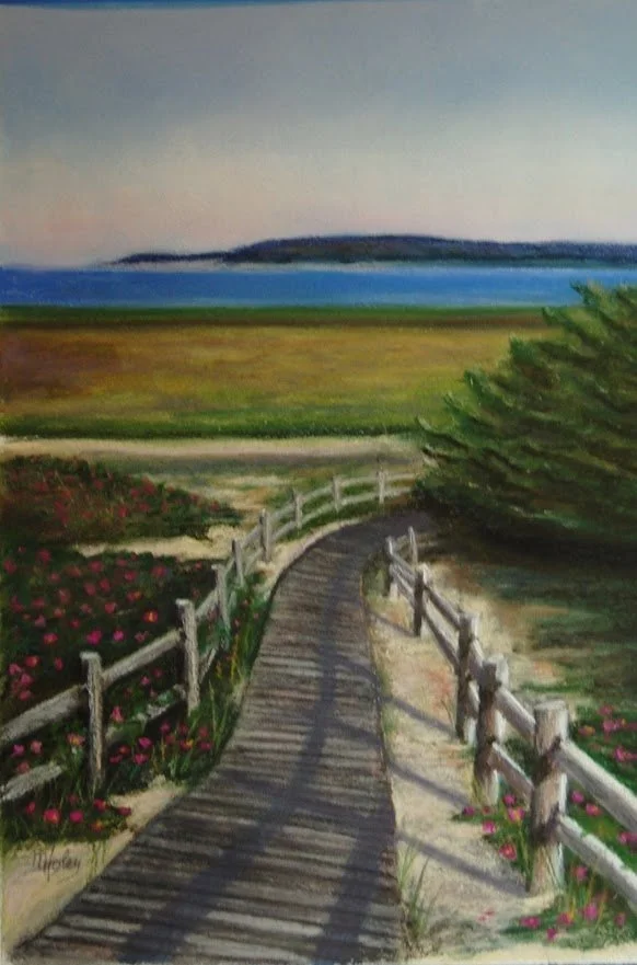 Mary Lou	Foley-	To The Beach,	Pastel	 $230 