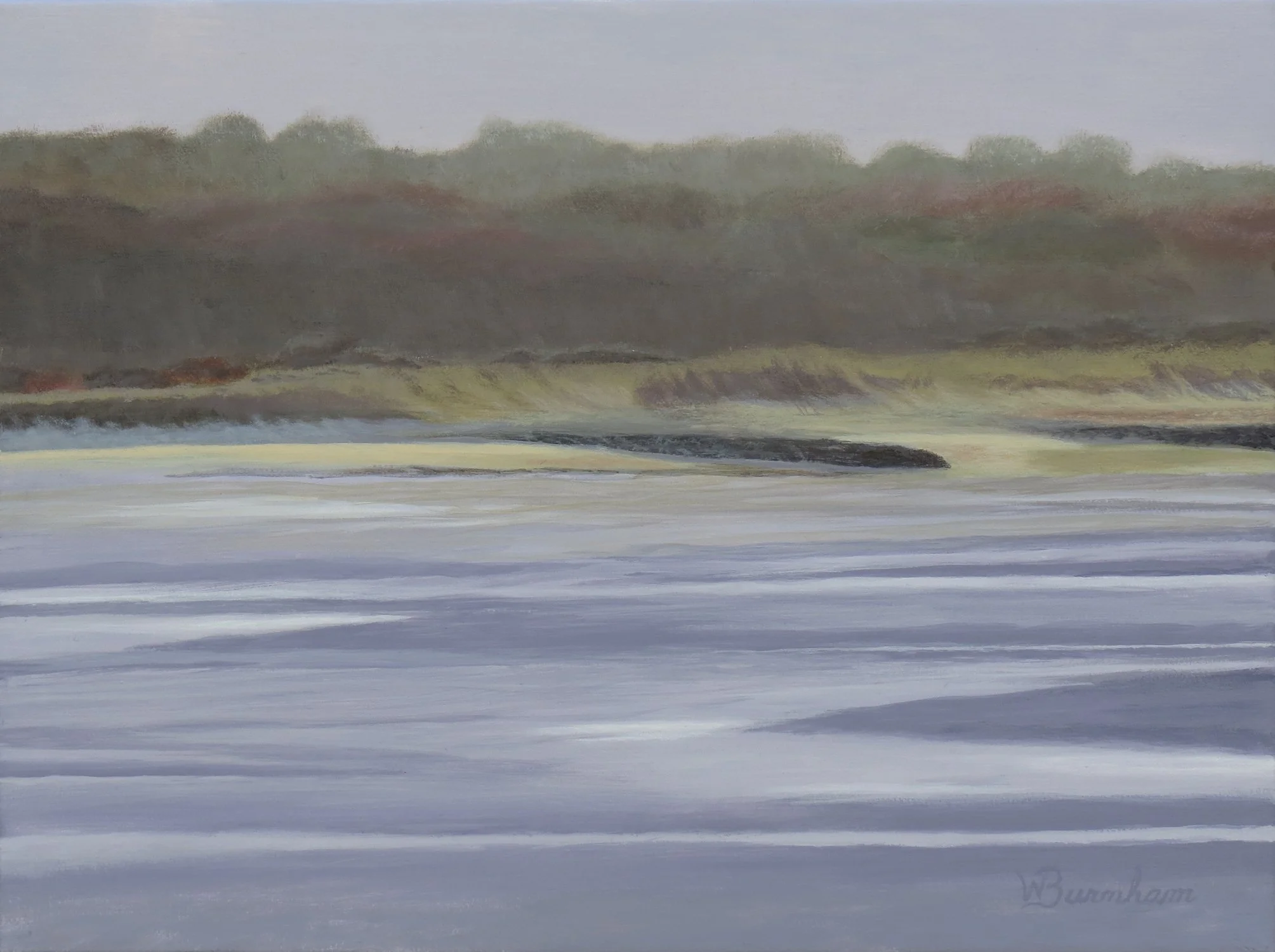 William	Burnham-	Hazy Afternoon-Skaket Flats	, Acrylic	 $700 