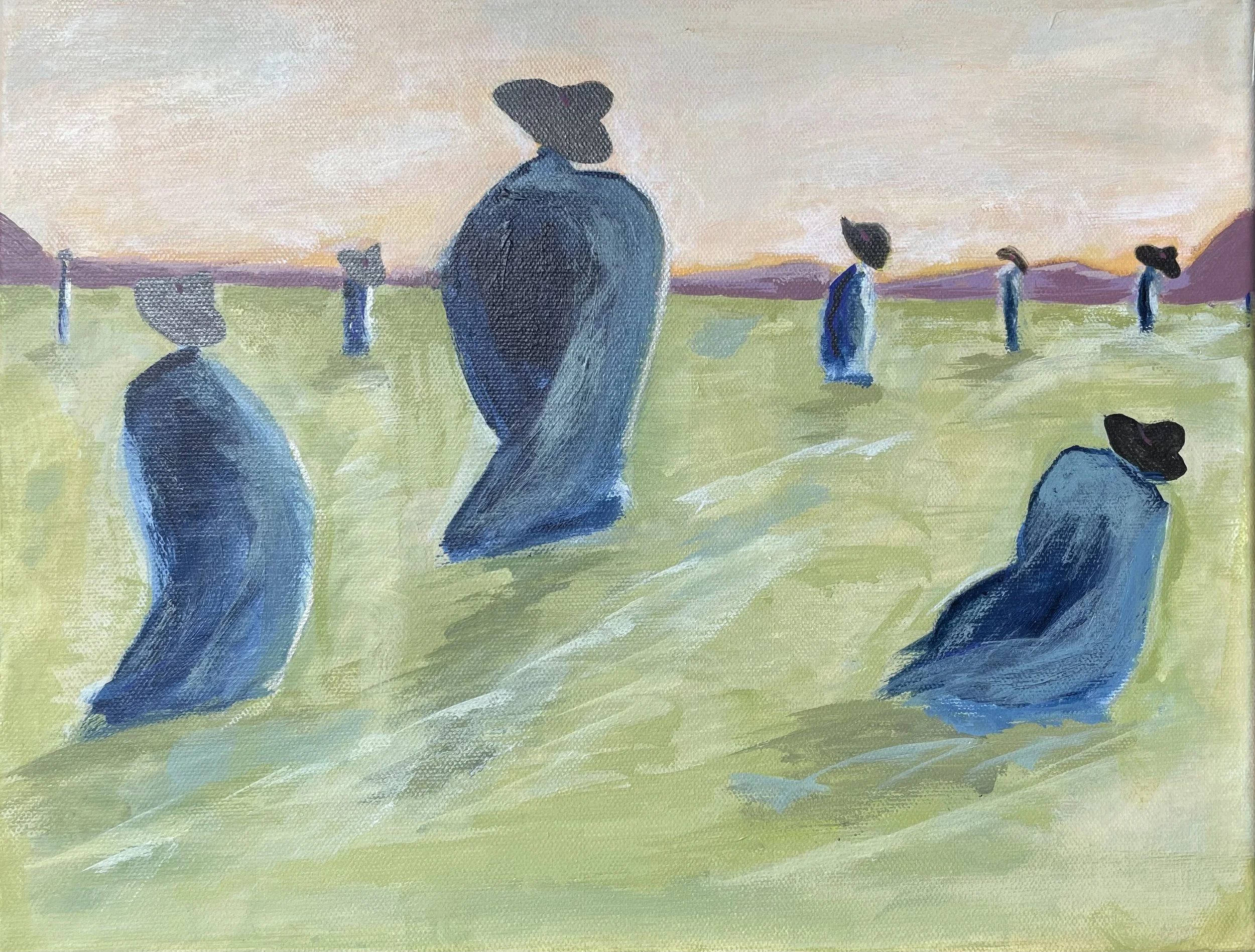 Anita	McFadden-	Longing,	Acrylic	 $75 