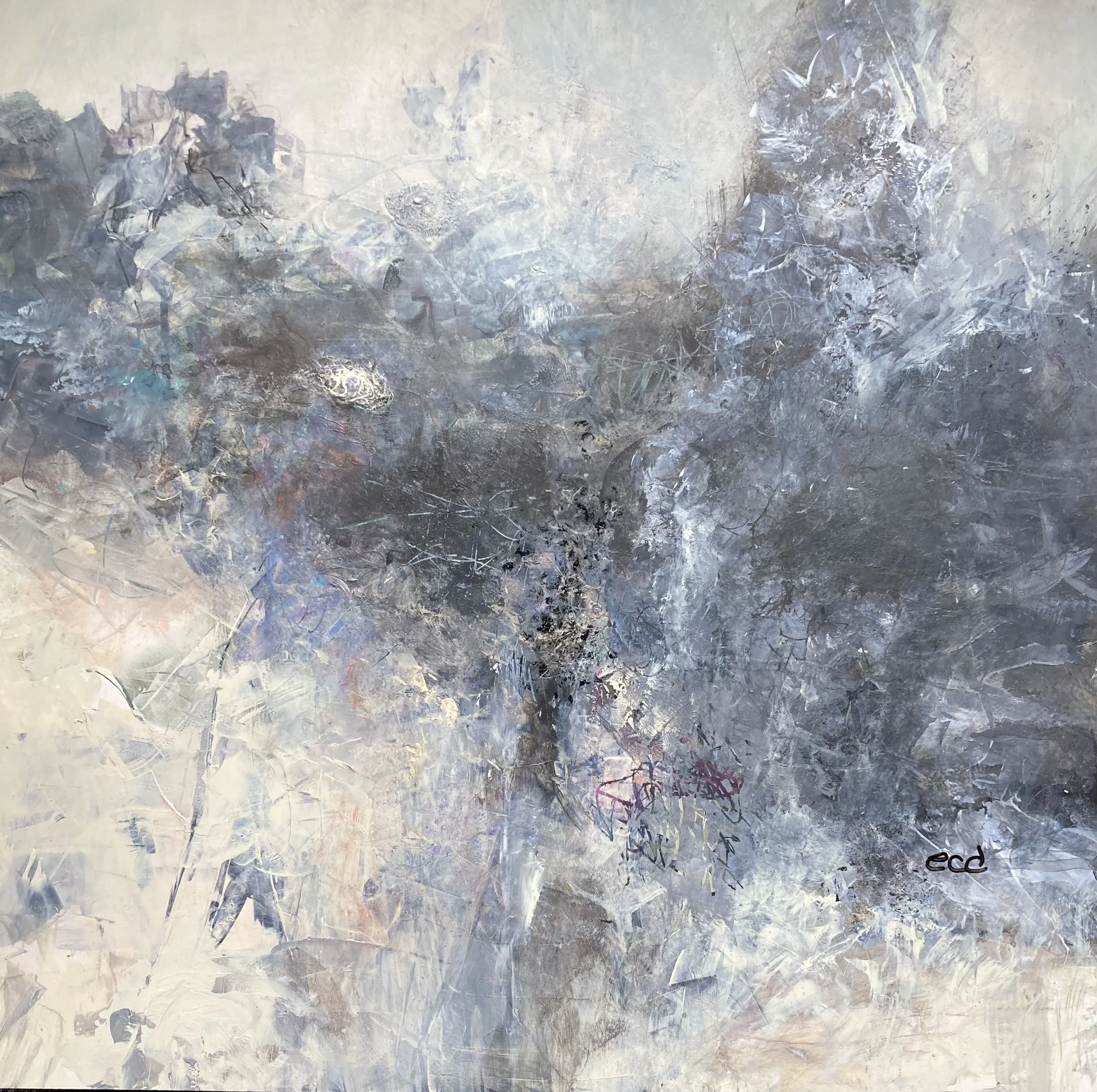 Acrylic 1st Place- #67- Ellen Davies-Flutter of Quiet 