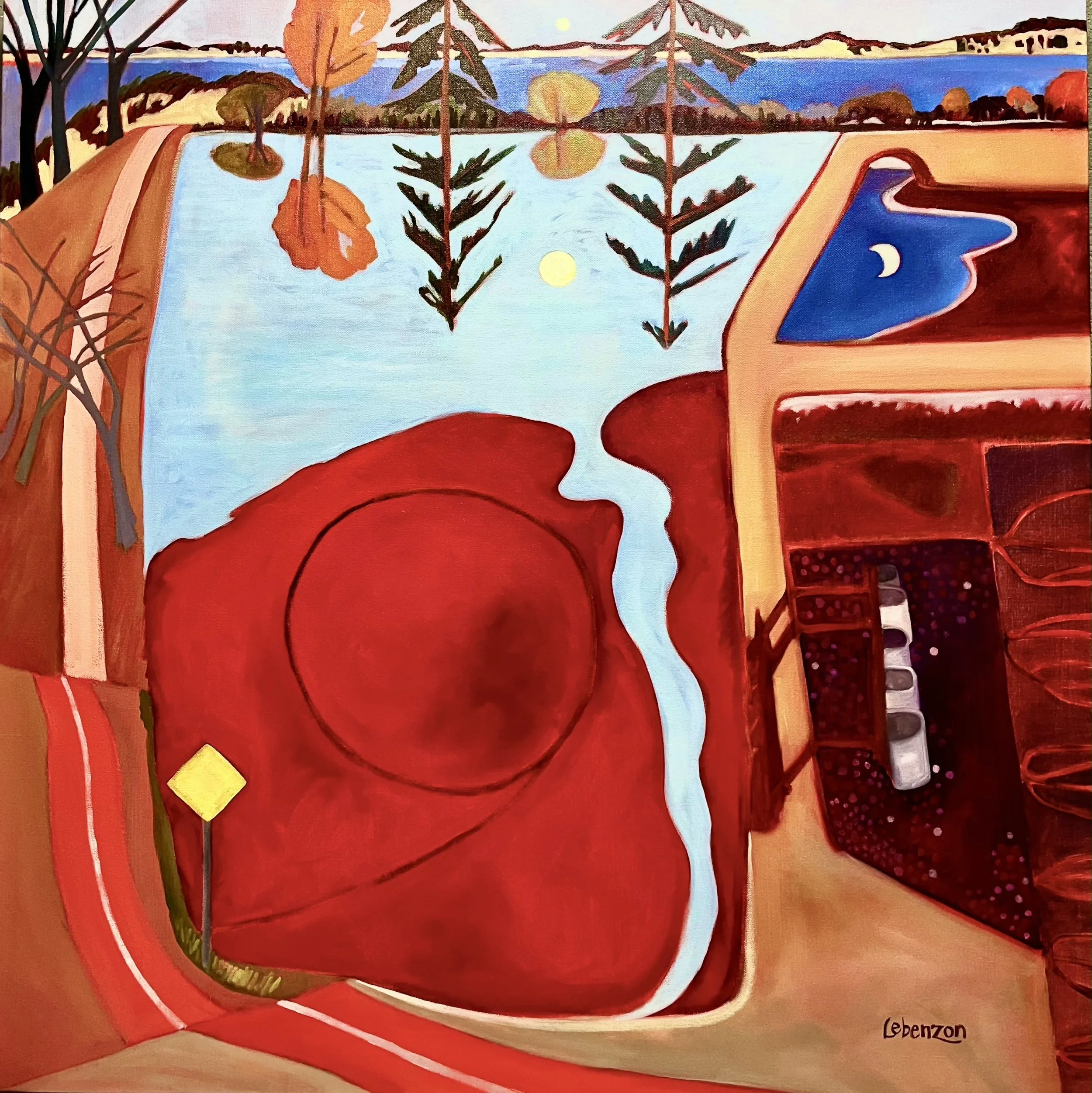 Lebenzon - Cranberry Harvest- 36x36.jpeg