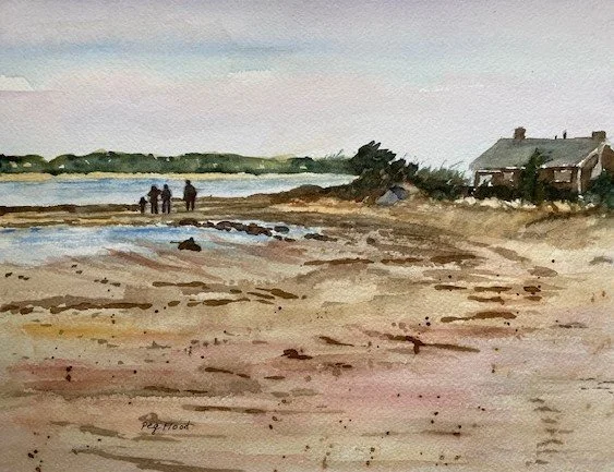 Peg	Flood	Winter Dog Walkers at Skaket	Watercolor	$200	Instructor	Karen North Wells