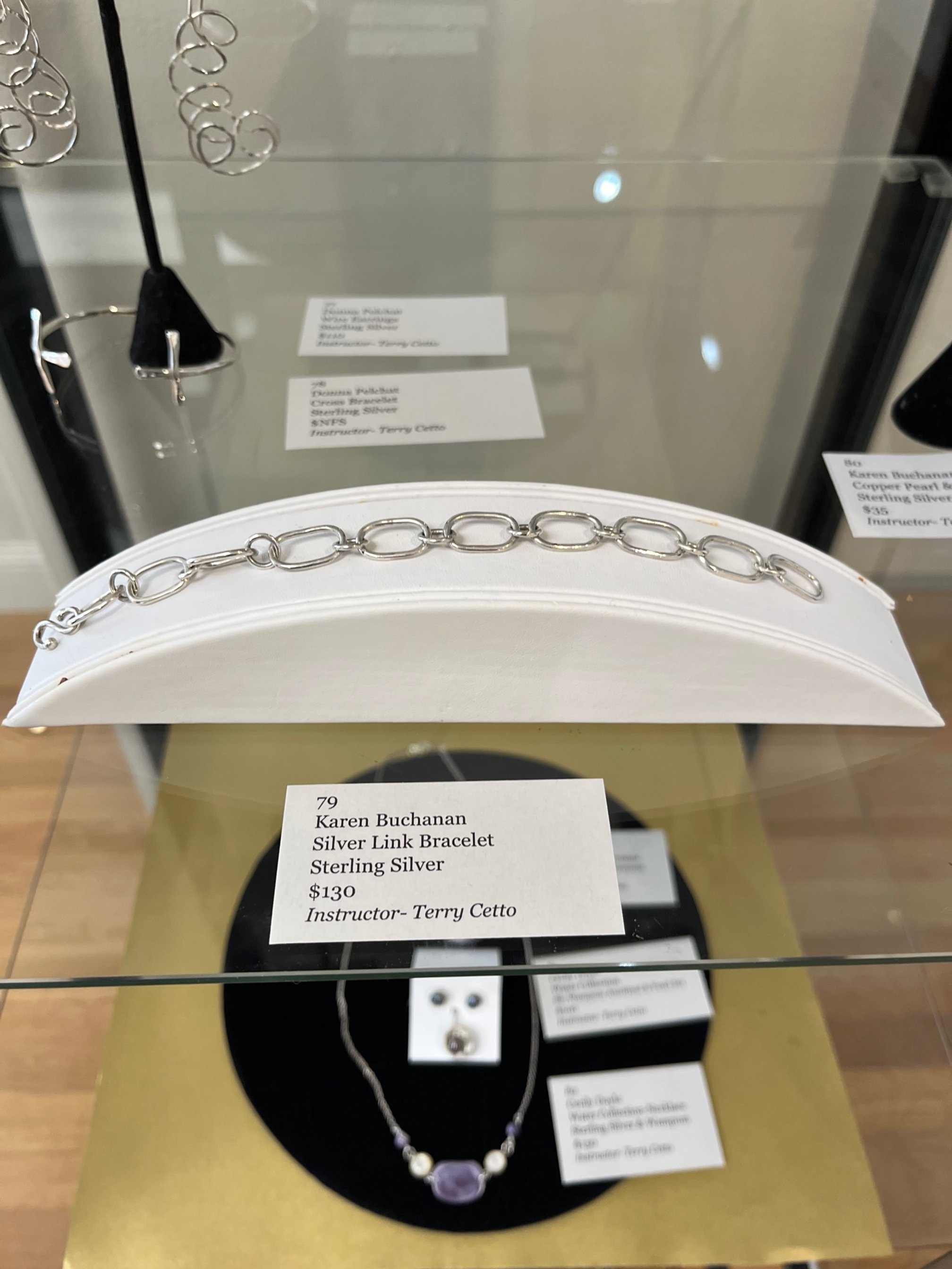 Karen	Buchanan	Silver Link Bracelet	Sterling Silver	$130	Instructor	Terry Cetto