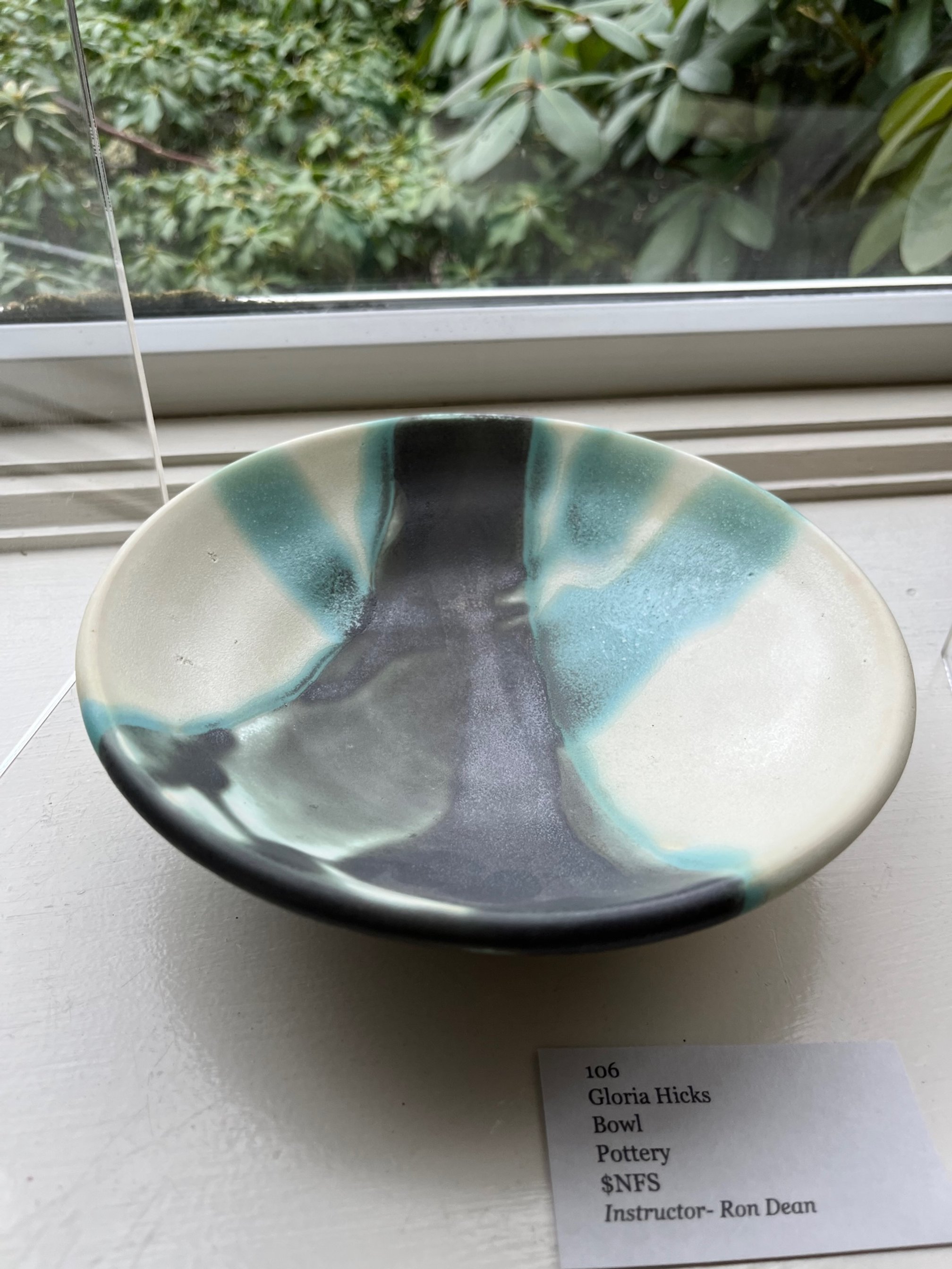 Gloria	Hicks	Bowl	Pottery	$NFS	Instructor	Ron Dean