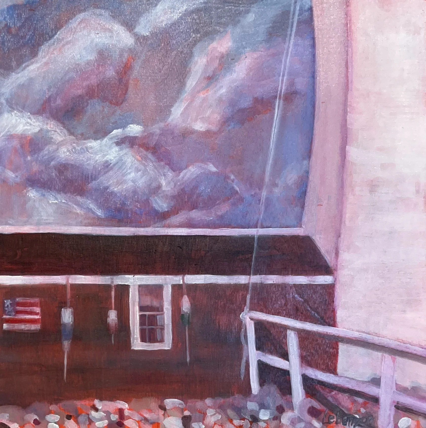 Suzette	Lebenzon-	The Day we Toured the Lighthouse,	Oil	$250