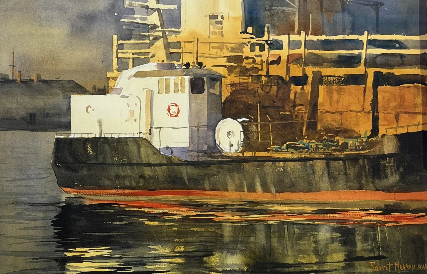 Best in Show - Jack Garver Memorial Award Robert Mesrop, Oil Barge 