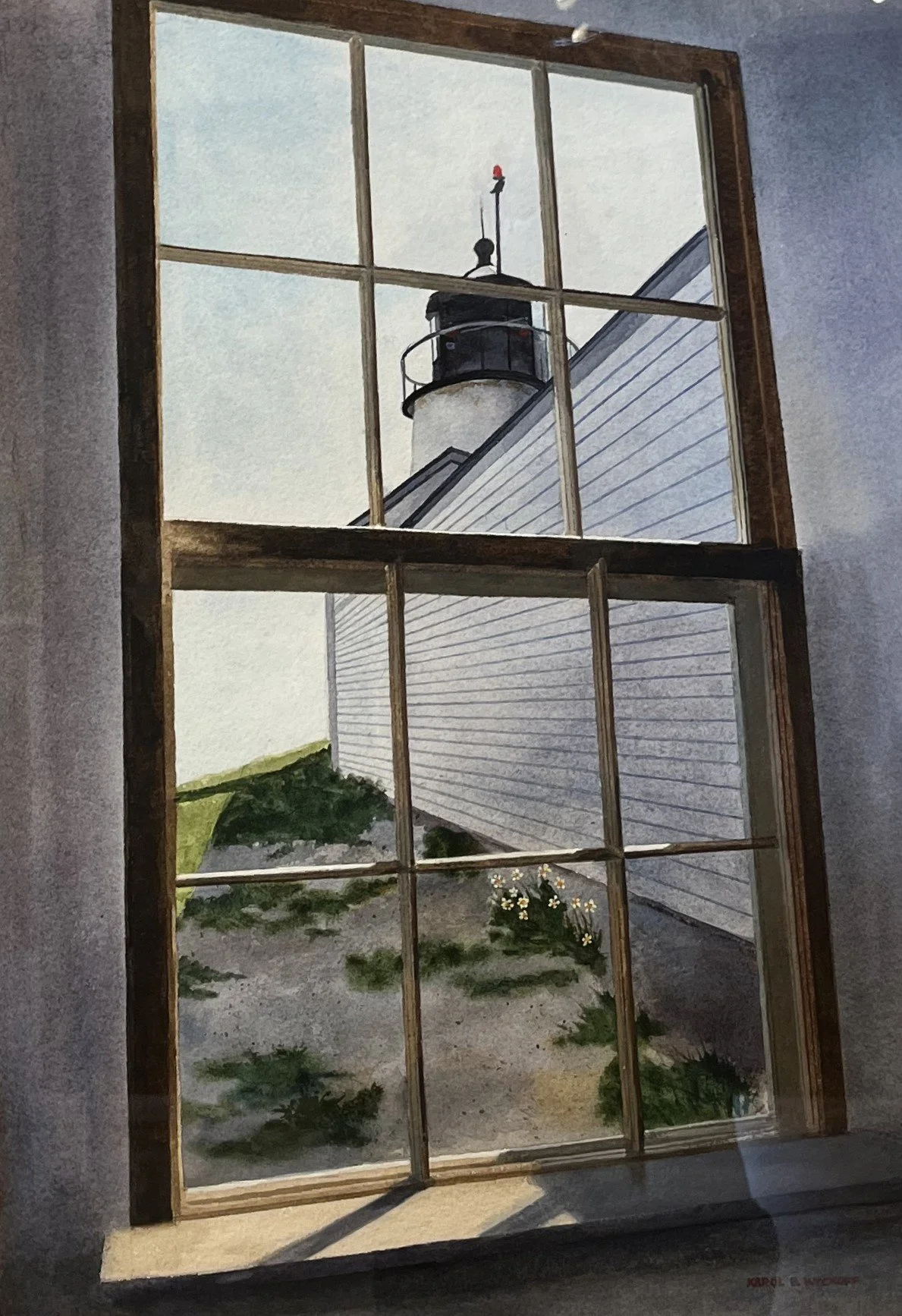 First Place Watercolor Karol Wyckoff, Lighthouse View 