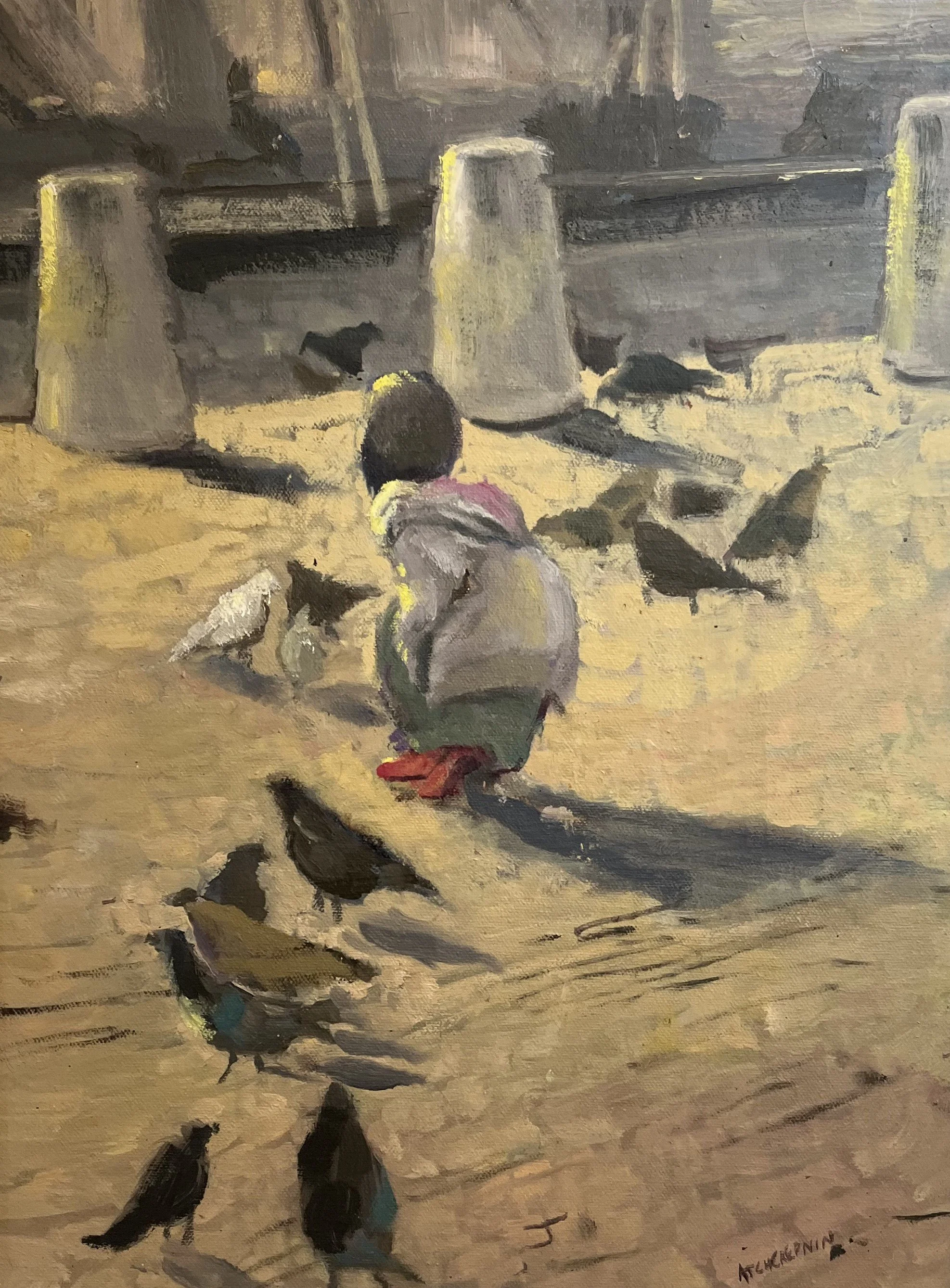 First Place Oil/Acrylic Anne Tcherepnin, The Red Shoes 