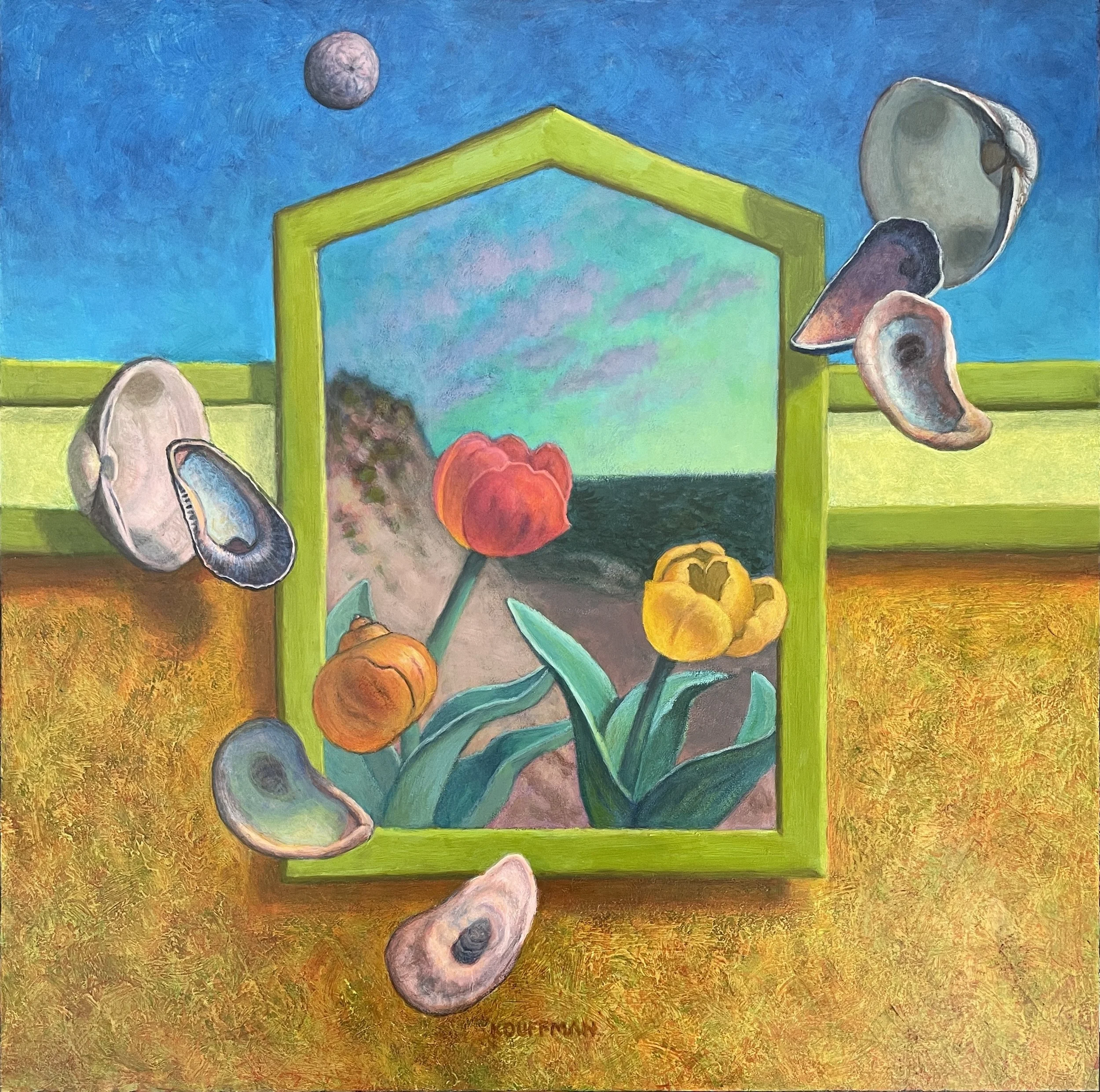 Jakki	Kouffman-	One Spring Day I Mistook a Sand Dollar for the Moon,	Acrylic	$2,900 