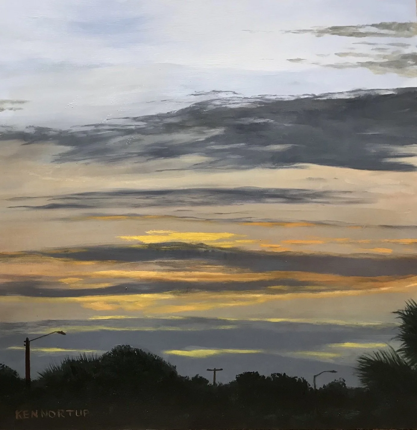 Kenneth	Northup- St. Augustine Sunrise,	Oil	$1,300 