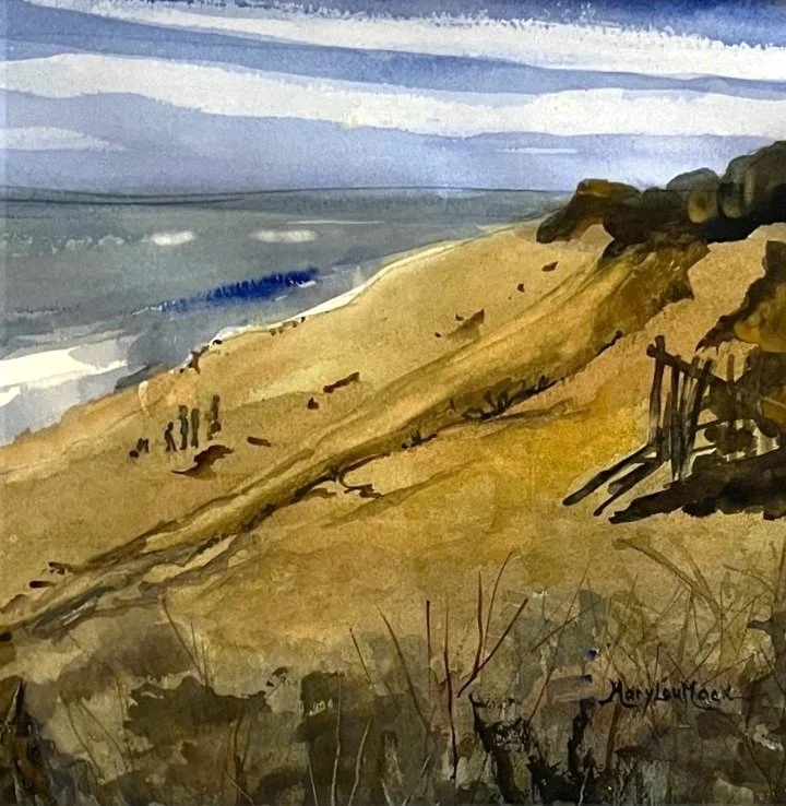 Juror's Award Second Place - Mary Lou Mack, White Crest Beach Wellfleet- Watercolor