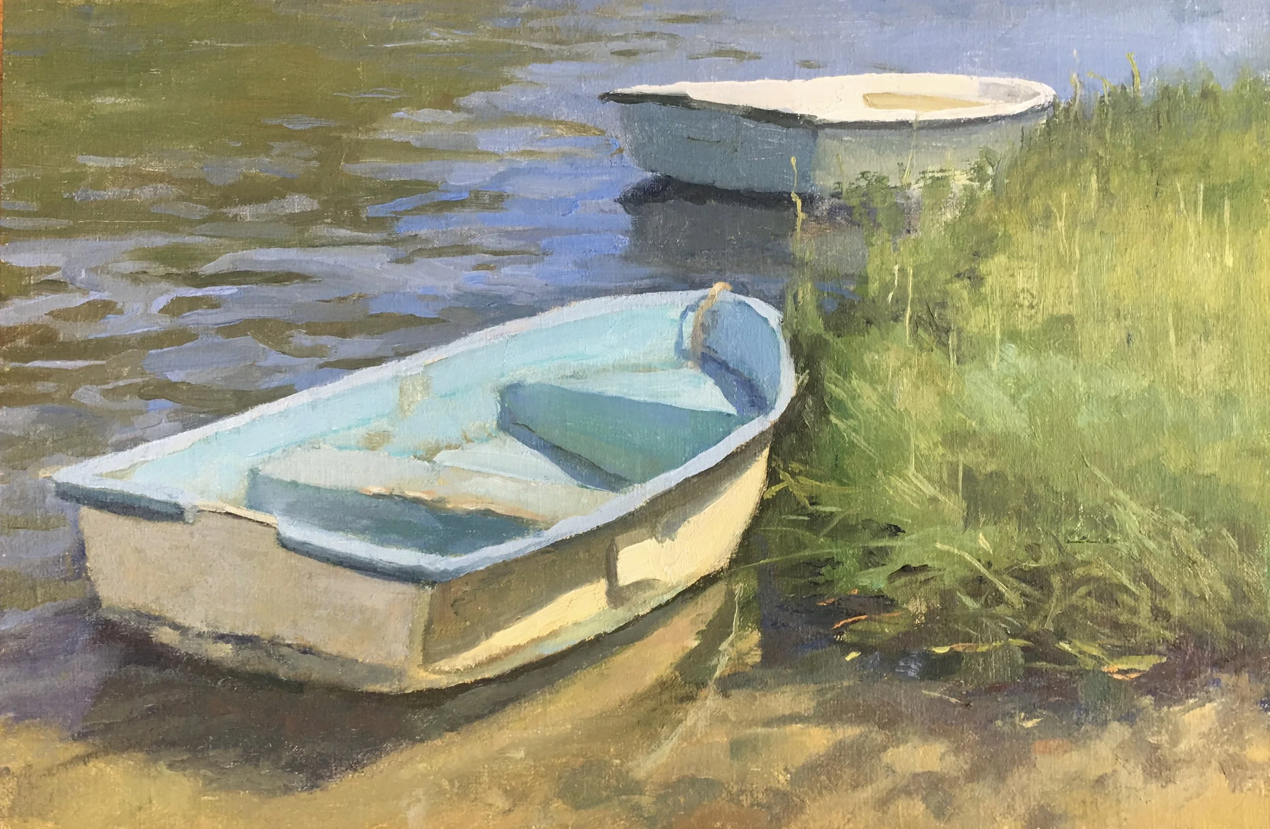 Peg	Runcie-	At Water’s Edge,	Oil	 $750 