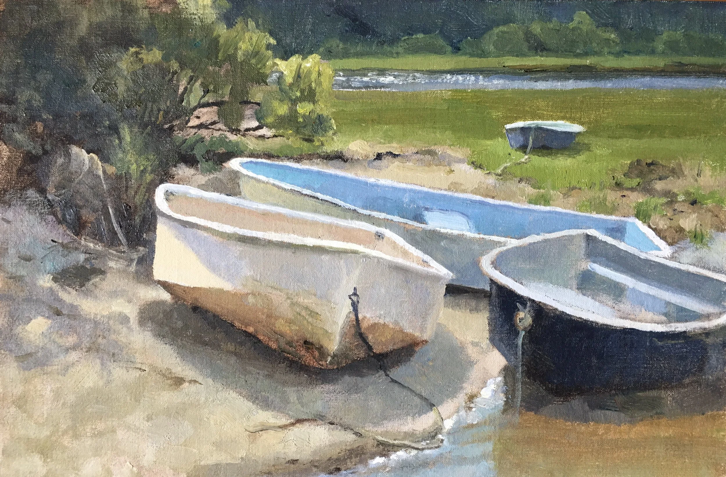 Peg	Runcie-	Low Tide Trio,	Oil	 $750 