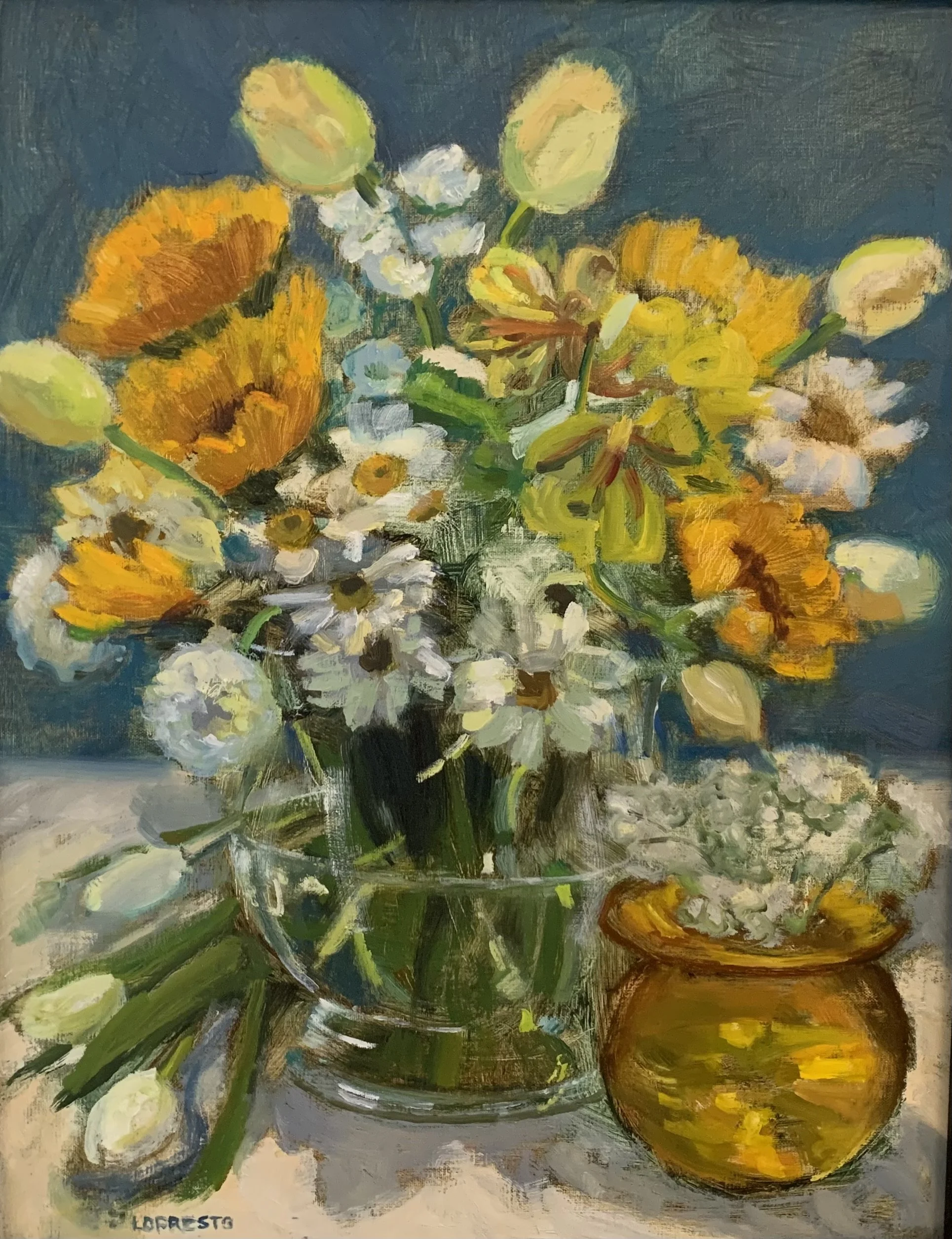 Peg	LoPresto-	Daisies and Sunflowers,	Oil	 $400 