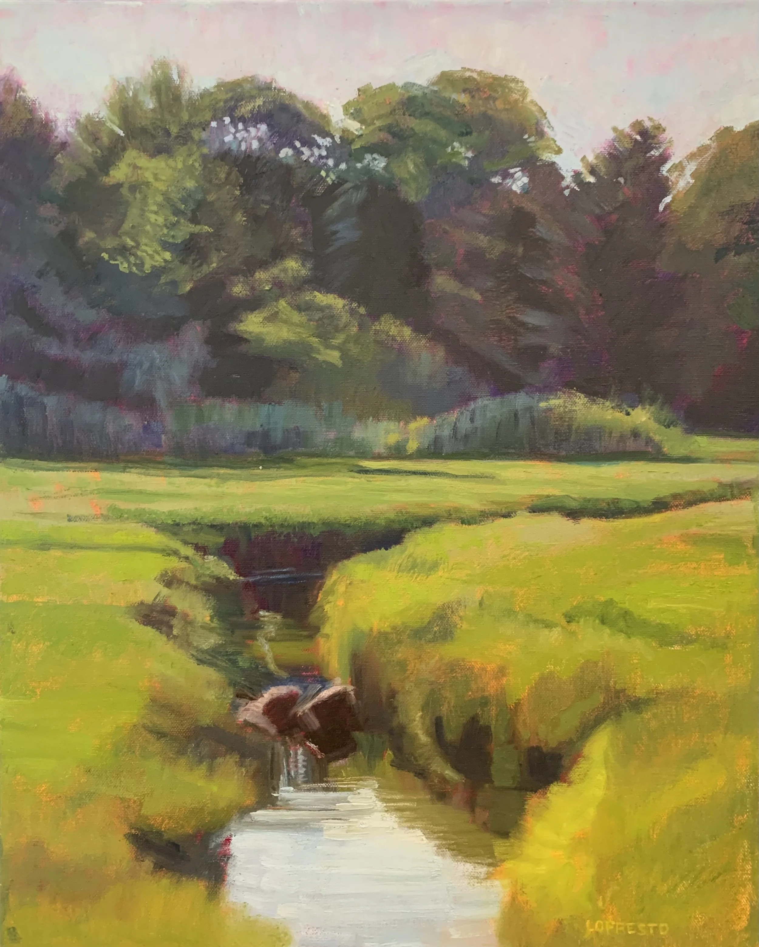 Peg	LoPresto-	Marsh, Sunny Day,	Oil	 $500 