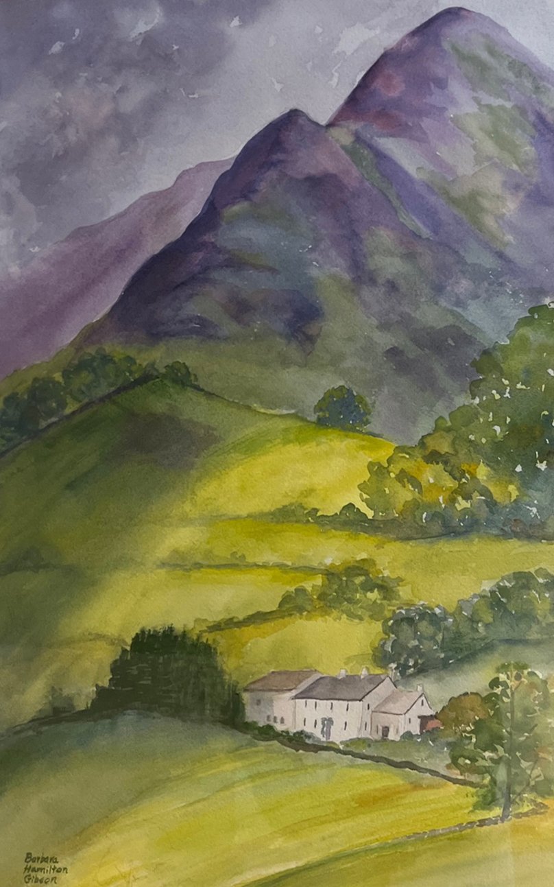 Barbara Hamilton Gibson- Approaching Storm, Watercolor	 $350 