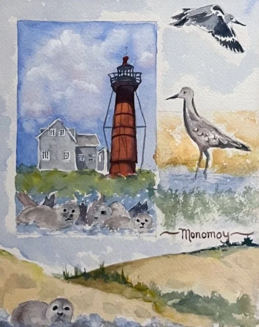 Barbara Hamilton	Gibson	- Ode to Monomoy,	Watercolor	 $300 