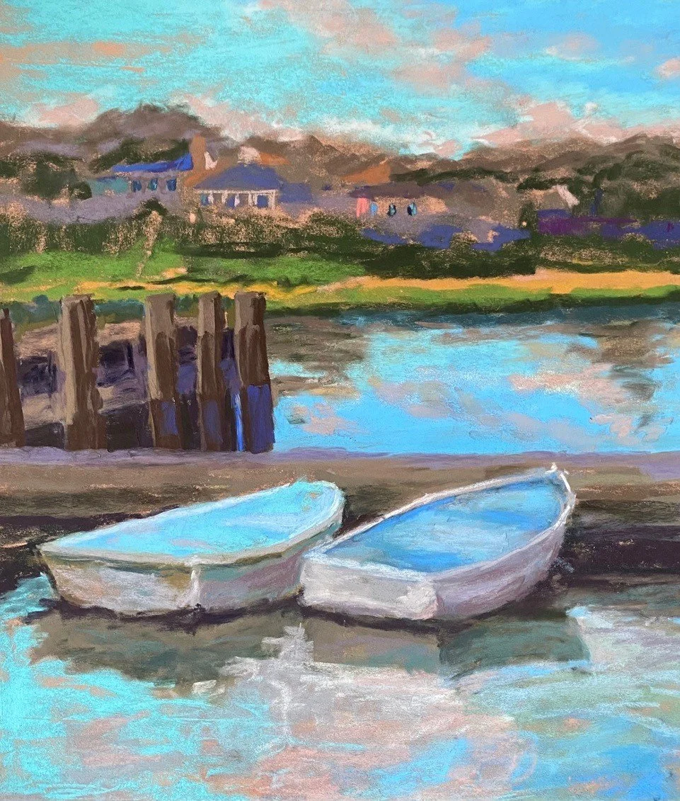 Kate	Laing-	2 Dories,	Pastel	 $350 