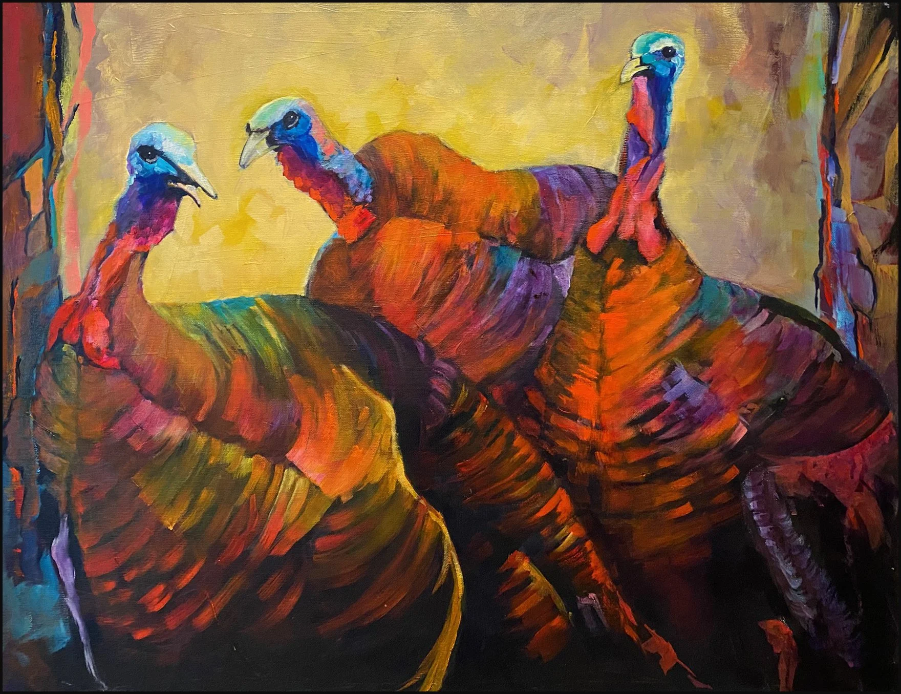 Acrylic First Place #3- Phyllis Charles- Poultry Defence League