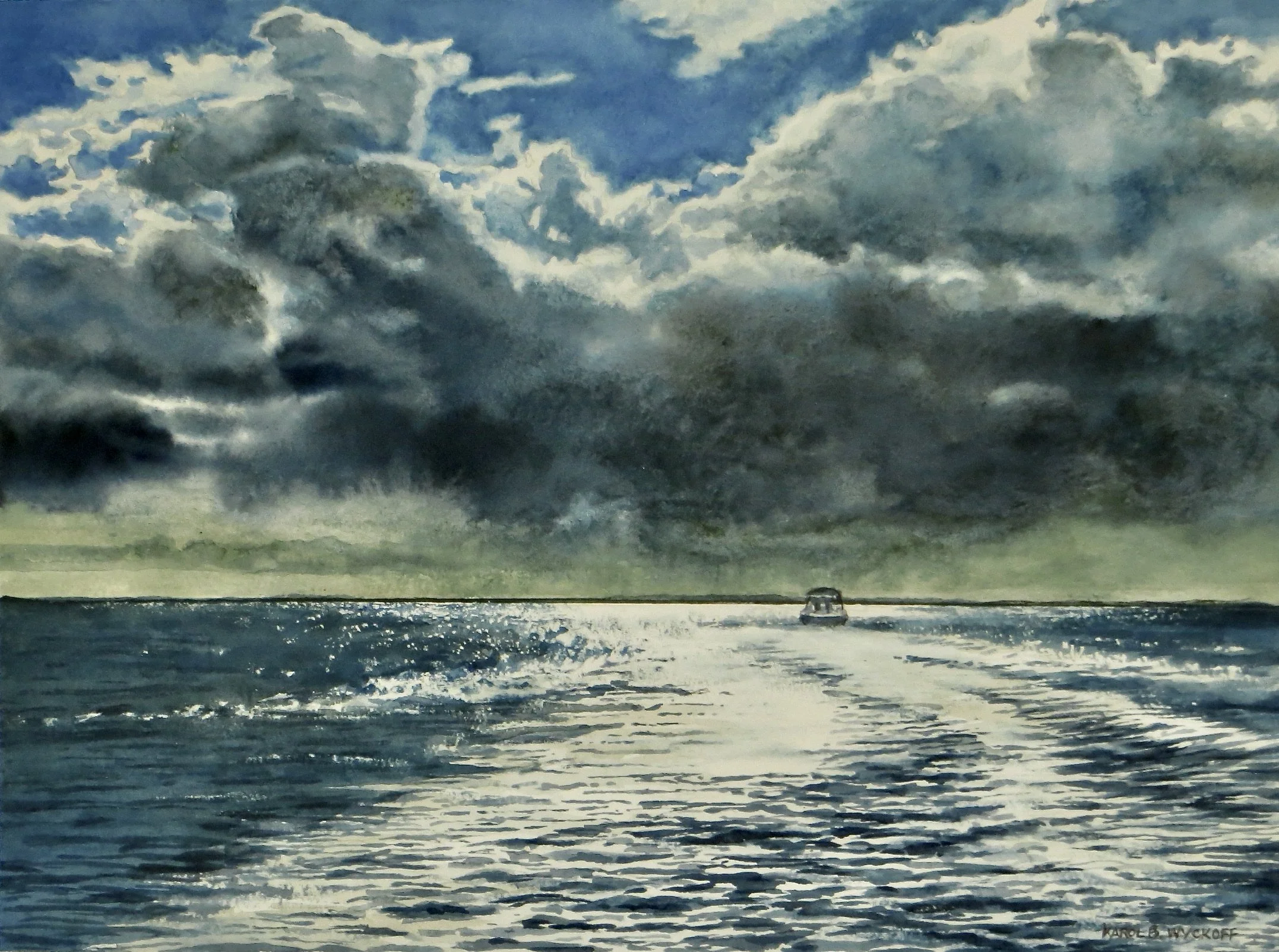Watercolor Second Place #114- Karol Wyckoff- Brewing Storm