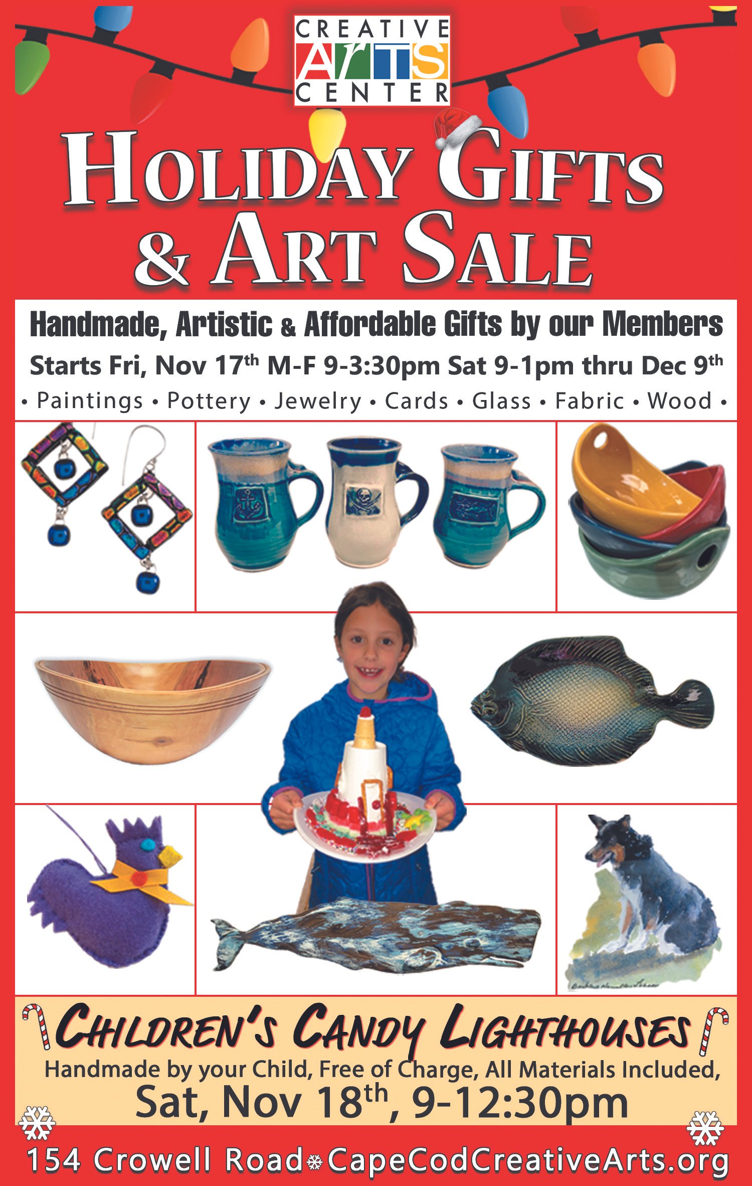 Kids Candy Lighthouses Sat Nov 23, 10am-12pm 