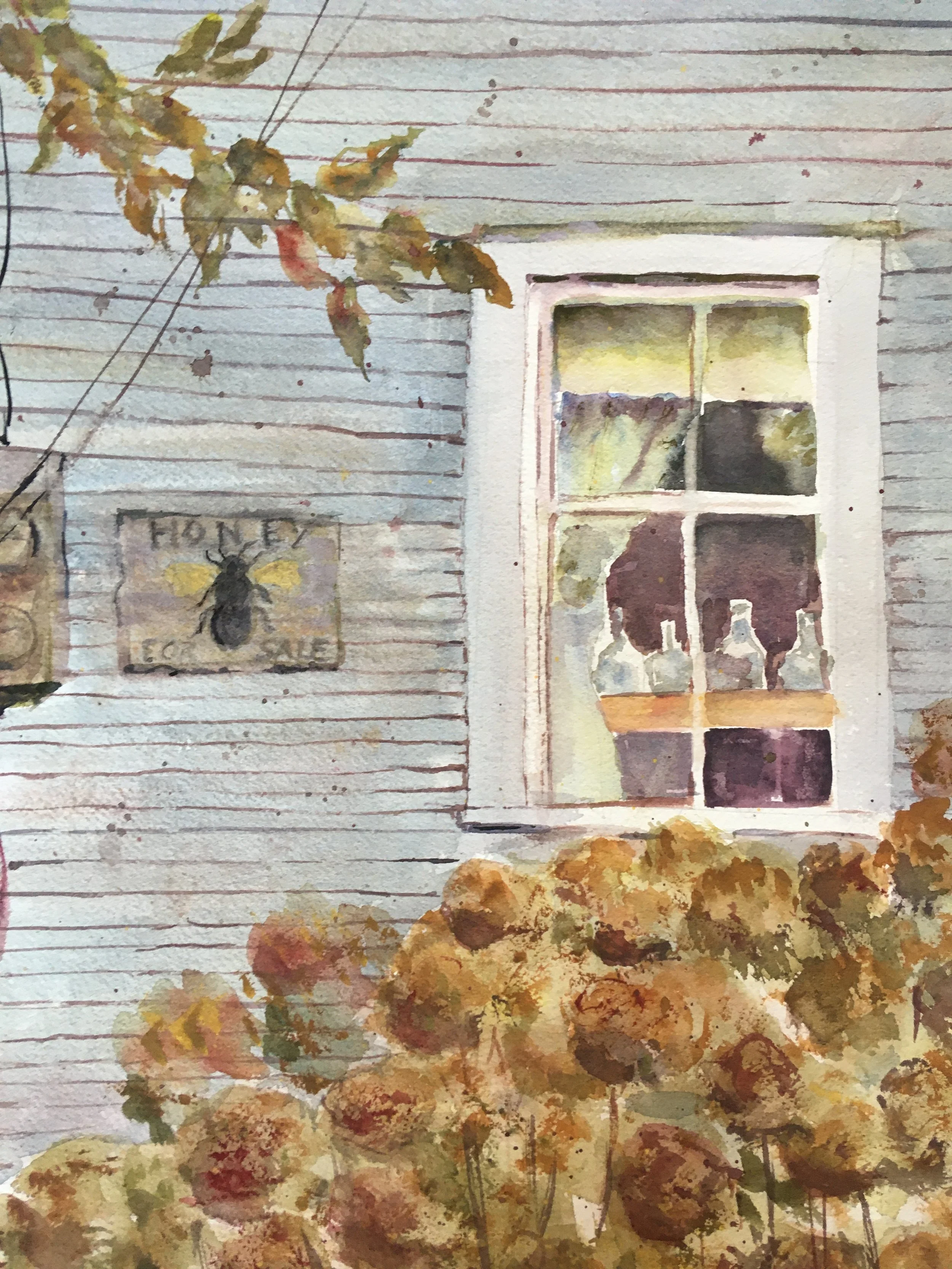 Pat	Steiner-	Hydrangeas,	Watercolor	 $350 	Robert Mesrop