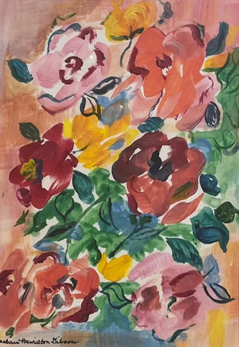Barbara Hamilton	Gibson-	Bouquet a la Dufy,	Acrylic	 $150 	Marian Strangfeld