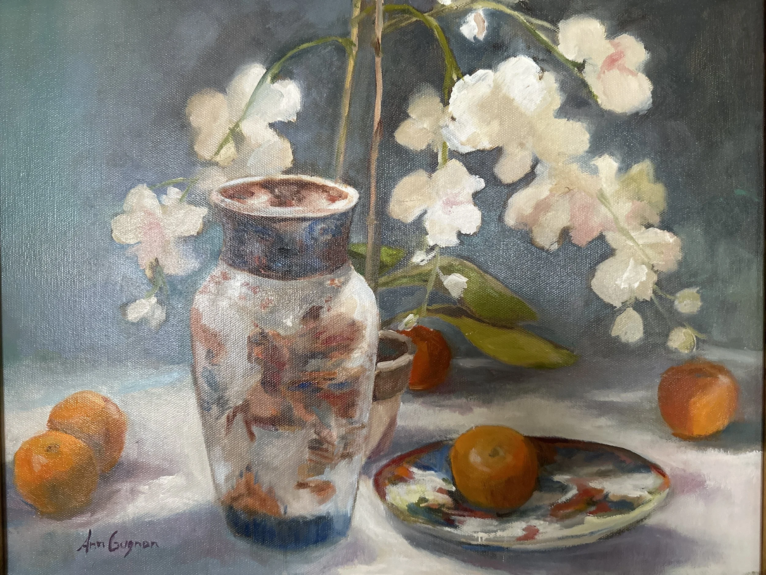 Ann	Gagnon-	Orange and Blue,	Oil	 $950 	Maryalice Eizenberg