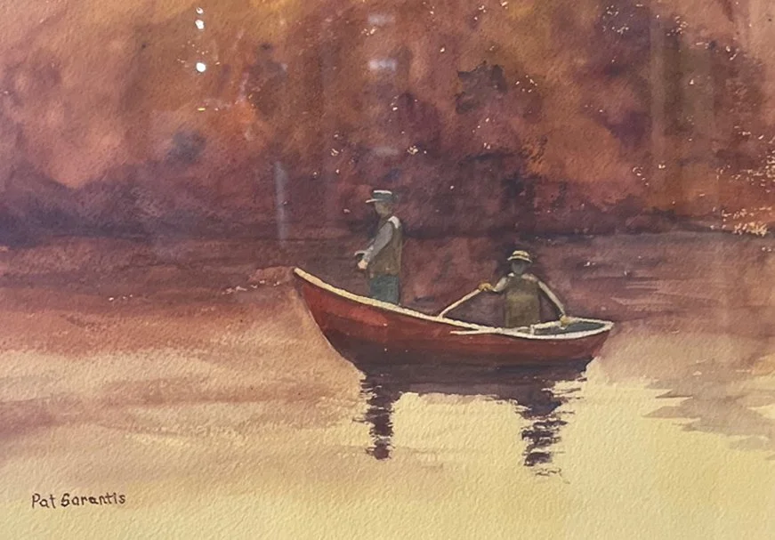 Pat	Sarantis-	A Day on the Lake,	Watercolor	 $NFS- 	Robert Mesrop