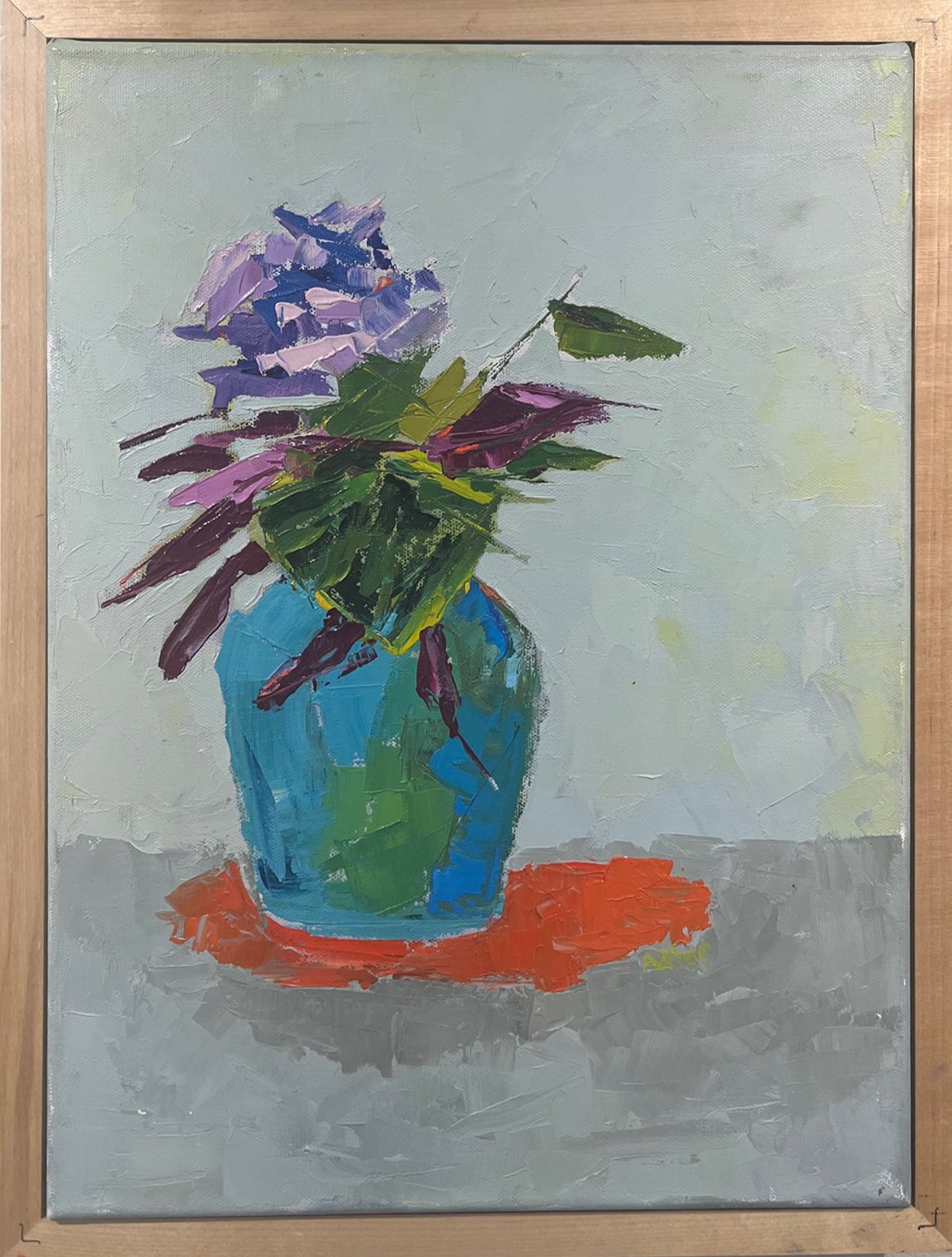Susan	Adler-	Red Mat,	Oil	 $400 	Carol Maguire