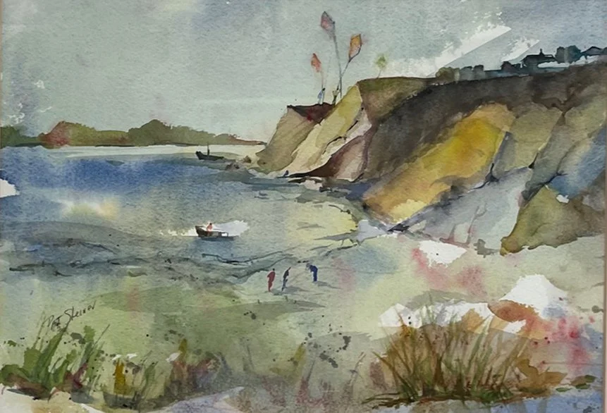 Pat	Steiner-	Sunrise Over Great Island,	Watercolor	 $350 	Frank Eber