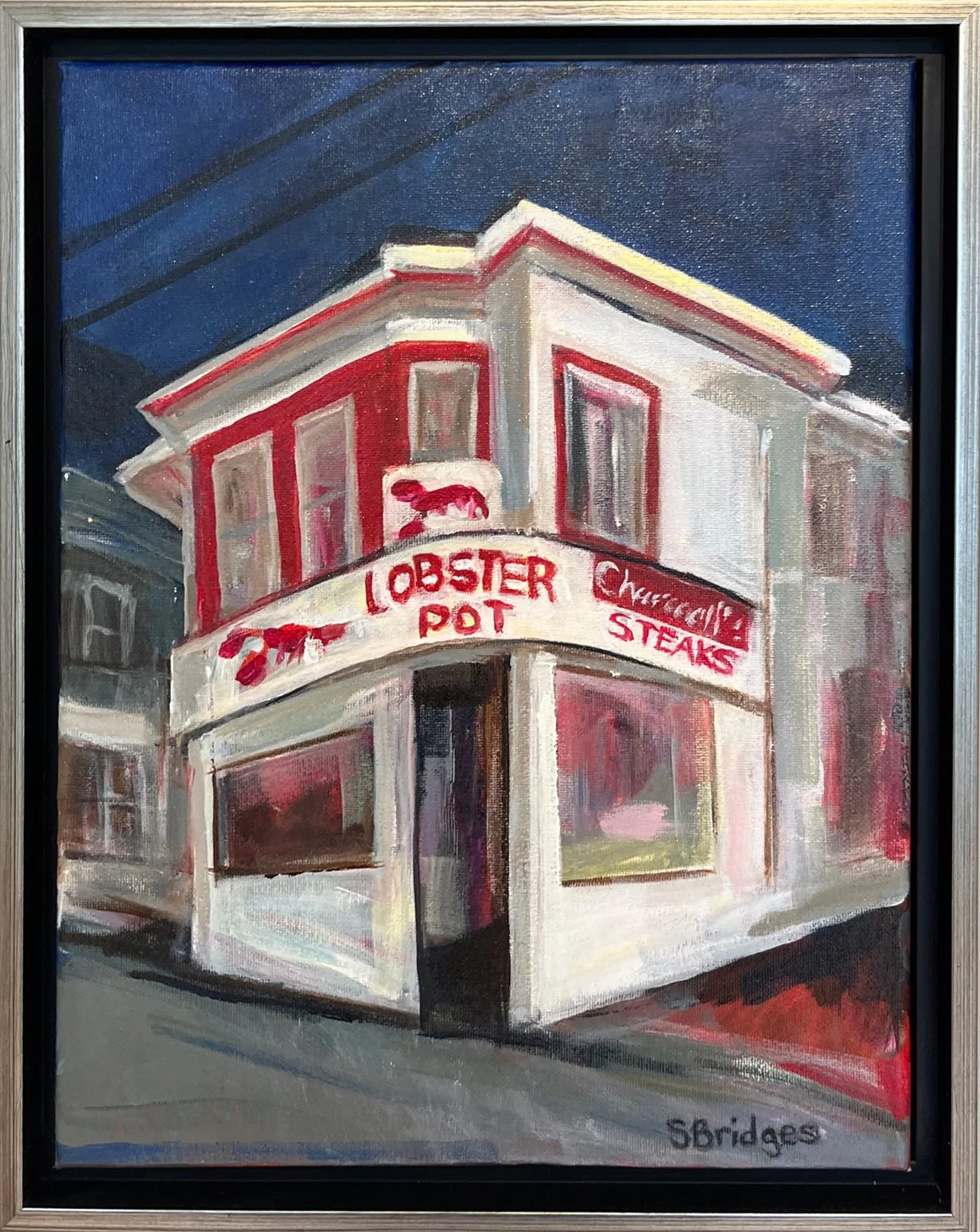 Susan	Bridges	- The Lobster Pot,	Acrylic	 $300 	Steve Kennedy