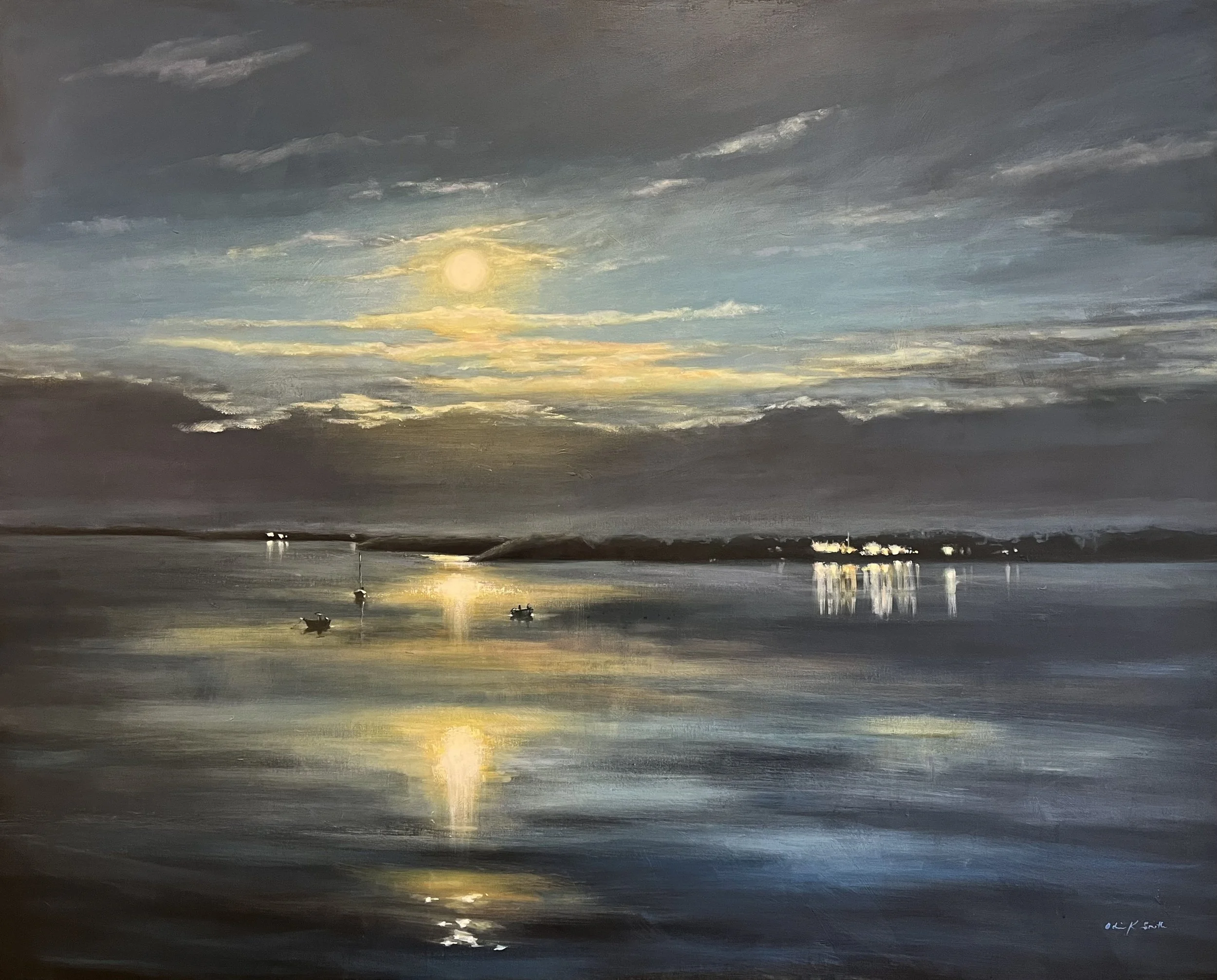 Odin	Smith:	Once In A blue Moon,	Acrylic	$11,900