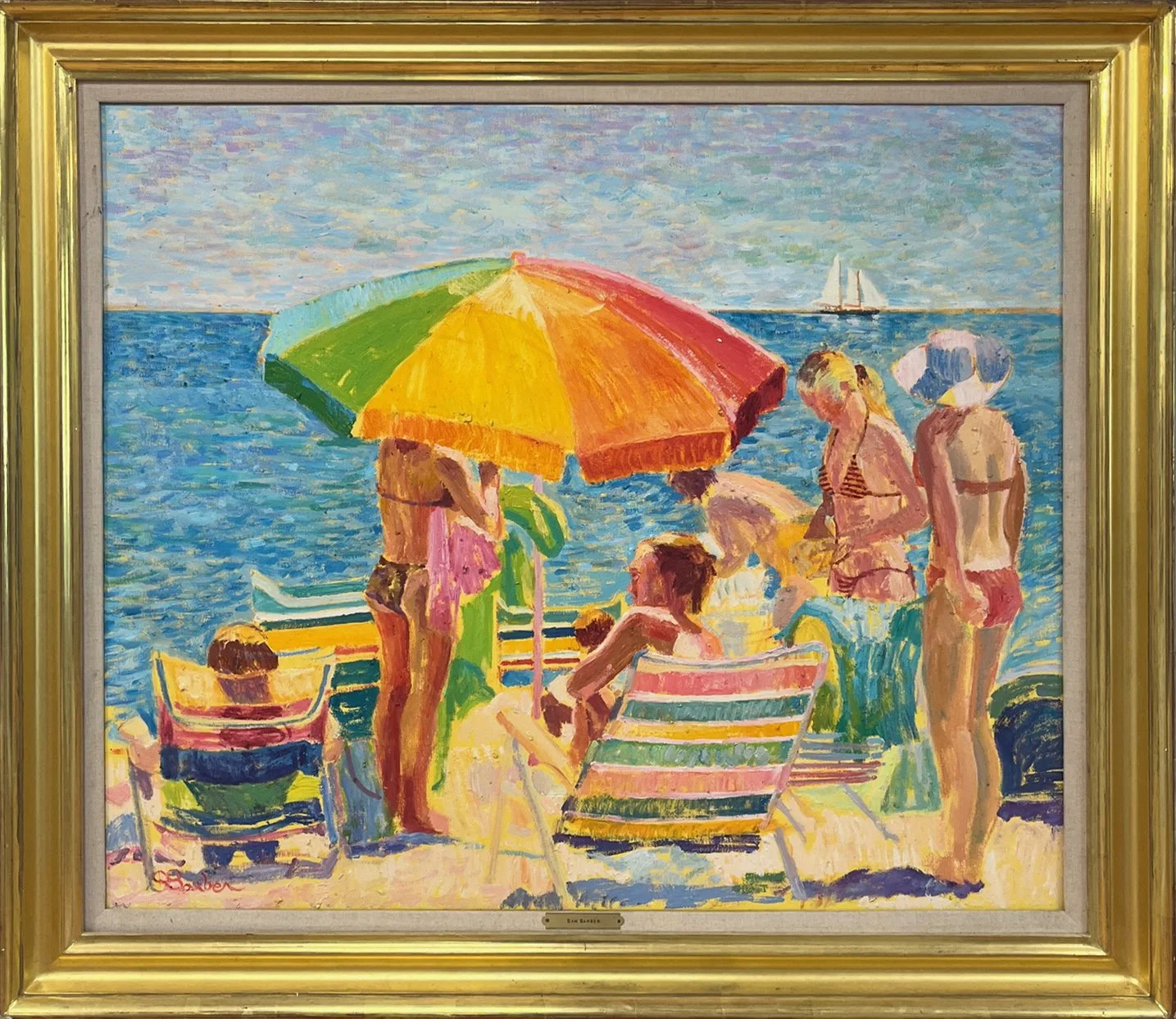 Sam	Barber:	Summer Day Craigville Beach,	Oil	$15,000