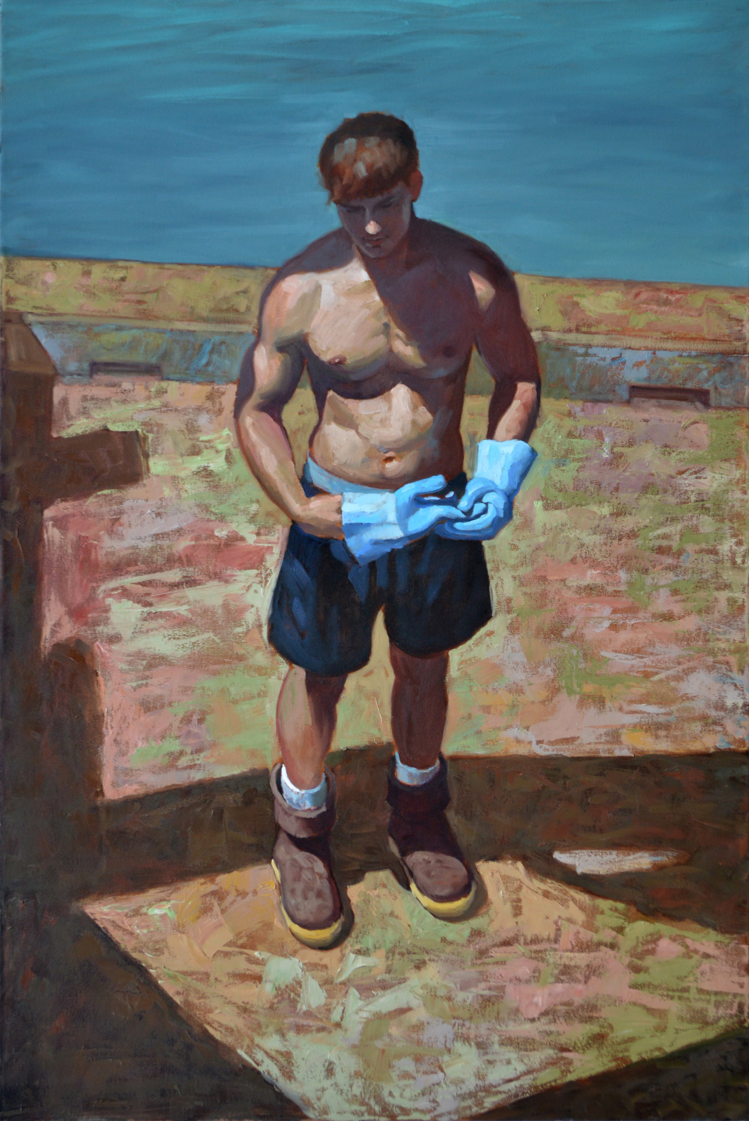 Paul	Schulenburg:	Gloves Off,	Oil	$14,000