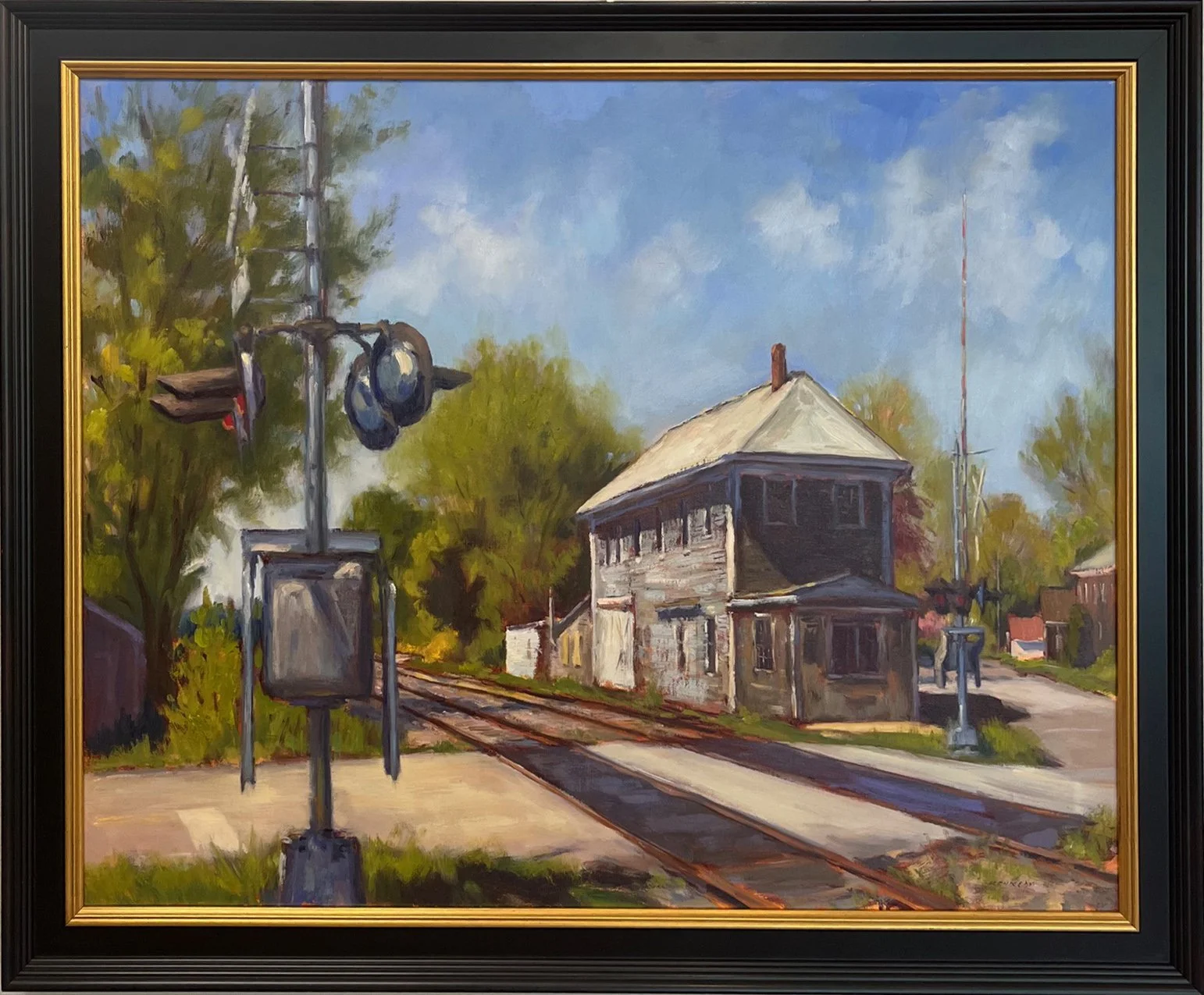Steve	Kennedy:	Rail Road Crossing #5,	Oil	$4,500