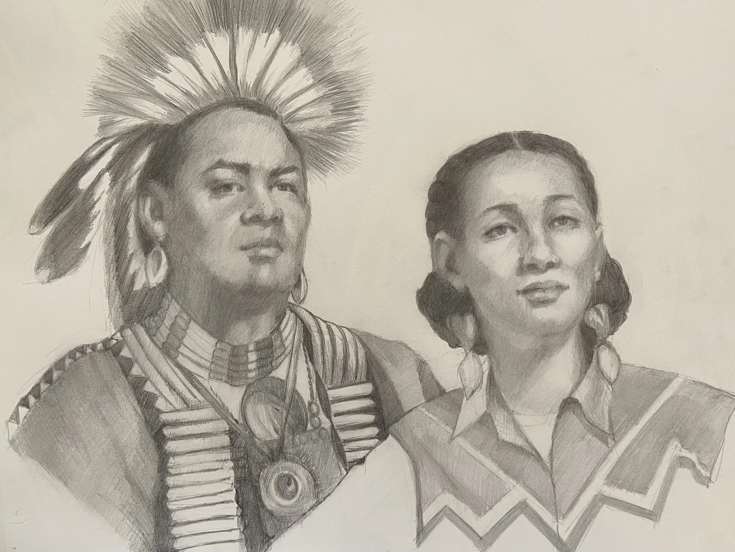 Portrait Second Place-Martha Little Fuentes- Wampanoag Couple