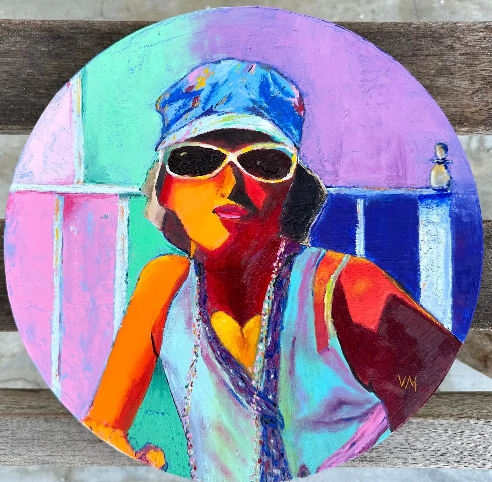 Portrait Honorable Mention- Valerie Twomey Mowbray- Kiss Her, Oil