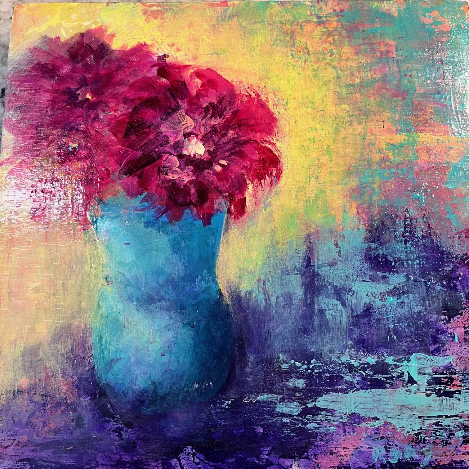 Marcus_ Magenta Blooms_ acrylic on cradled board_ 10 x 10.jpg