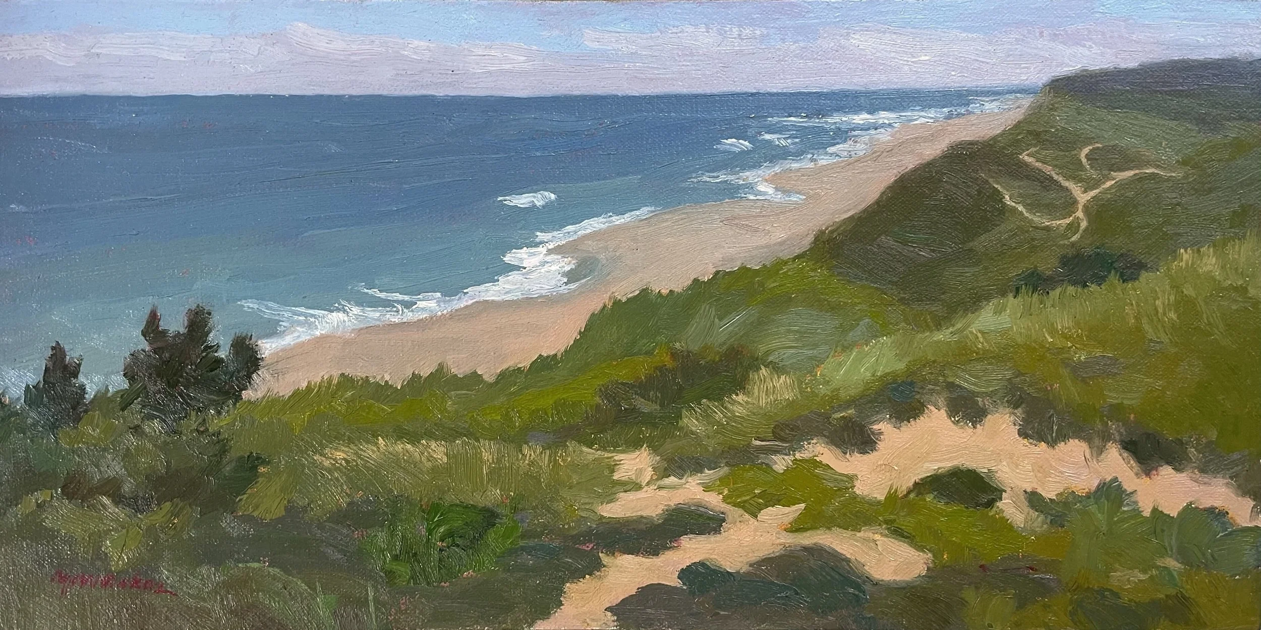 Midsummer at Marconi 2024 oil 8x16.jpeg