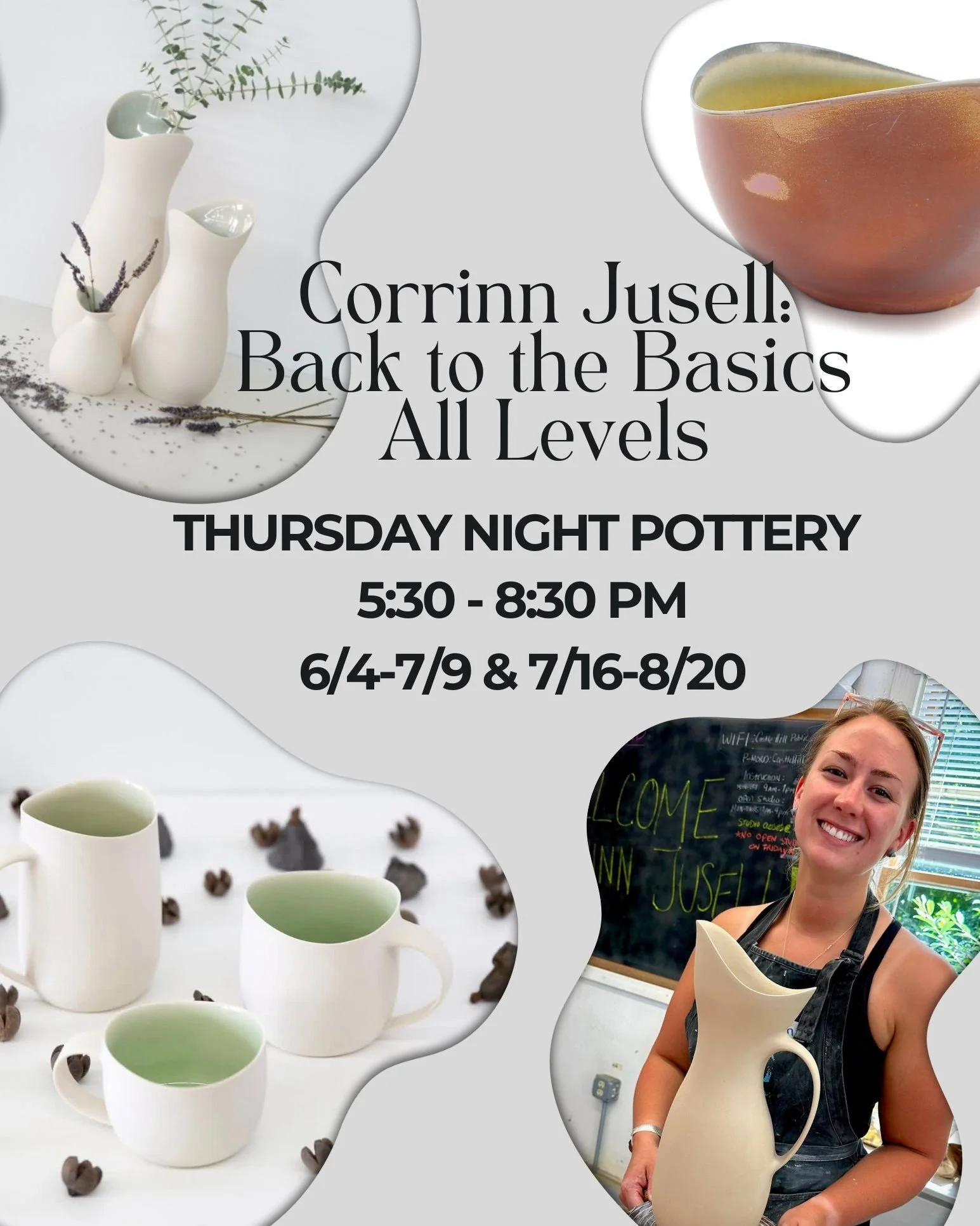 🌿Unwind, get creative, and make something with your own hands this summer &mdash; Thursday Night Pottery at the Creative Arts Center for all skill levels!🌿
〰 https://canvas.capecodcreativearts.org/classes/221