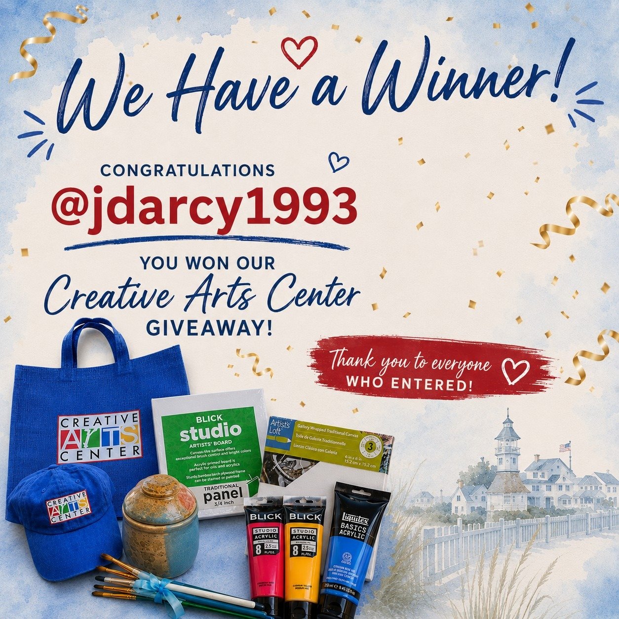 @jdarcy1993 Please reach out when you can.
Congratulations!!