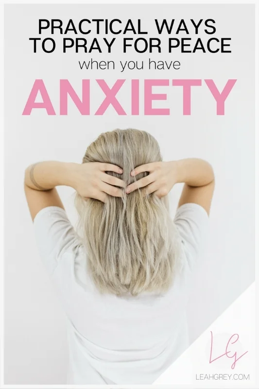 prayers for anxiety