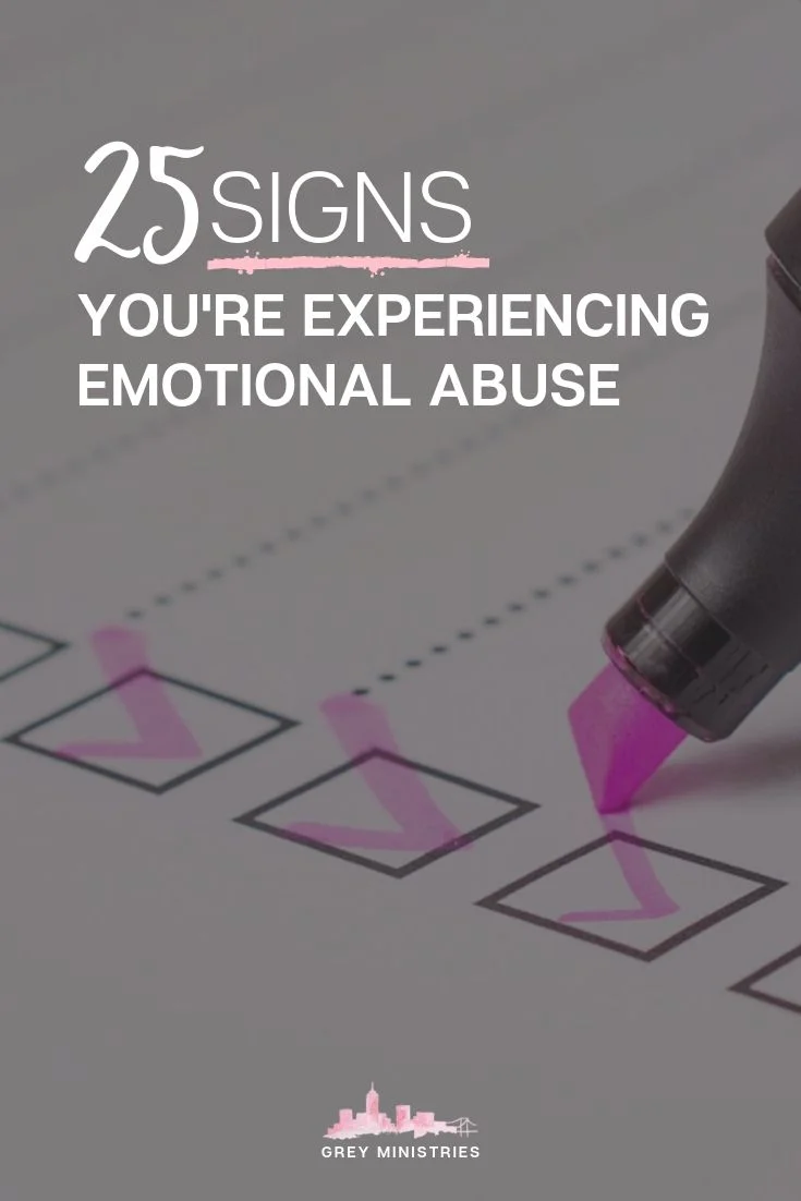 Emotional abuse isn't something we can necessarily see. It would be obvious to know when someone is hurting us if they always left bruises but when it's our emotions or our freedom that's attacked, it can be difficult to classify it abuse. It's the, "If no one sees it, it didn't happen" mentality. Learn the signs of emotional abuse so you know what to look for.