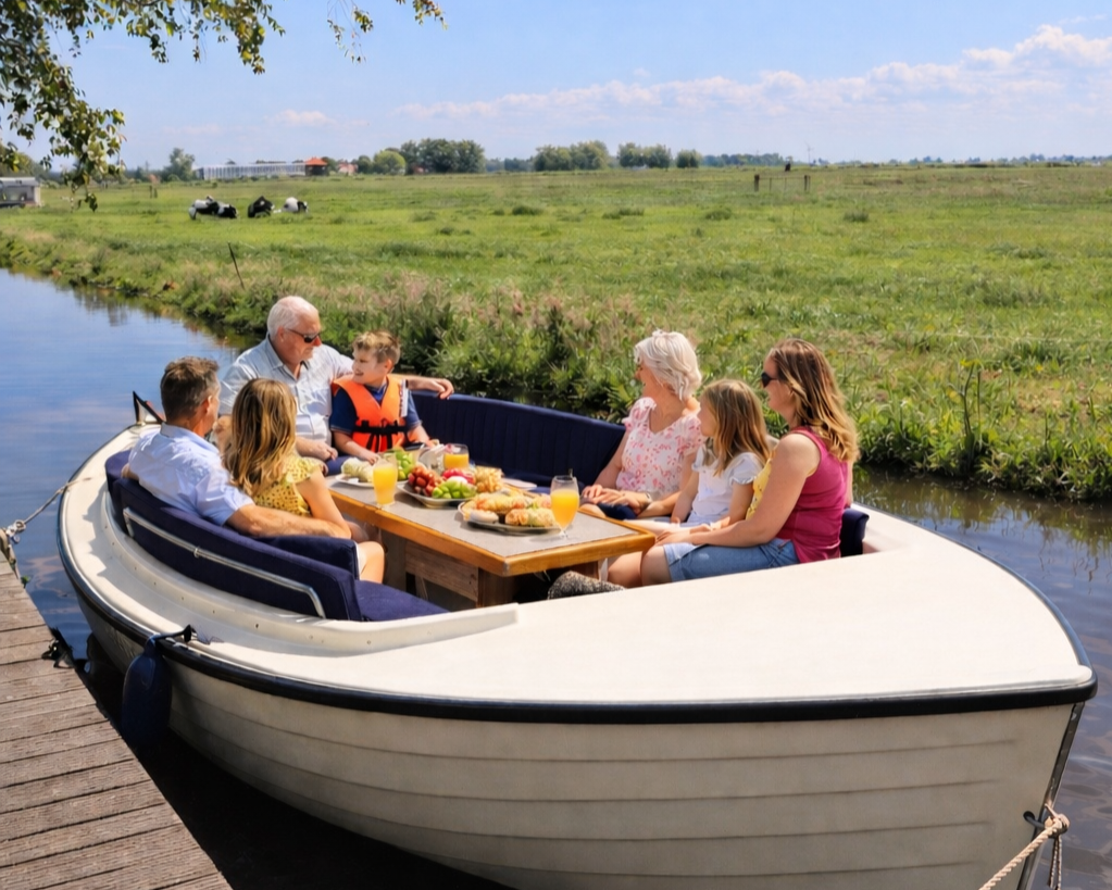 electric boat rental in Waterland near Amsterdam