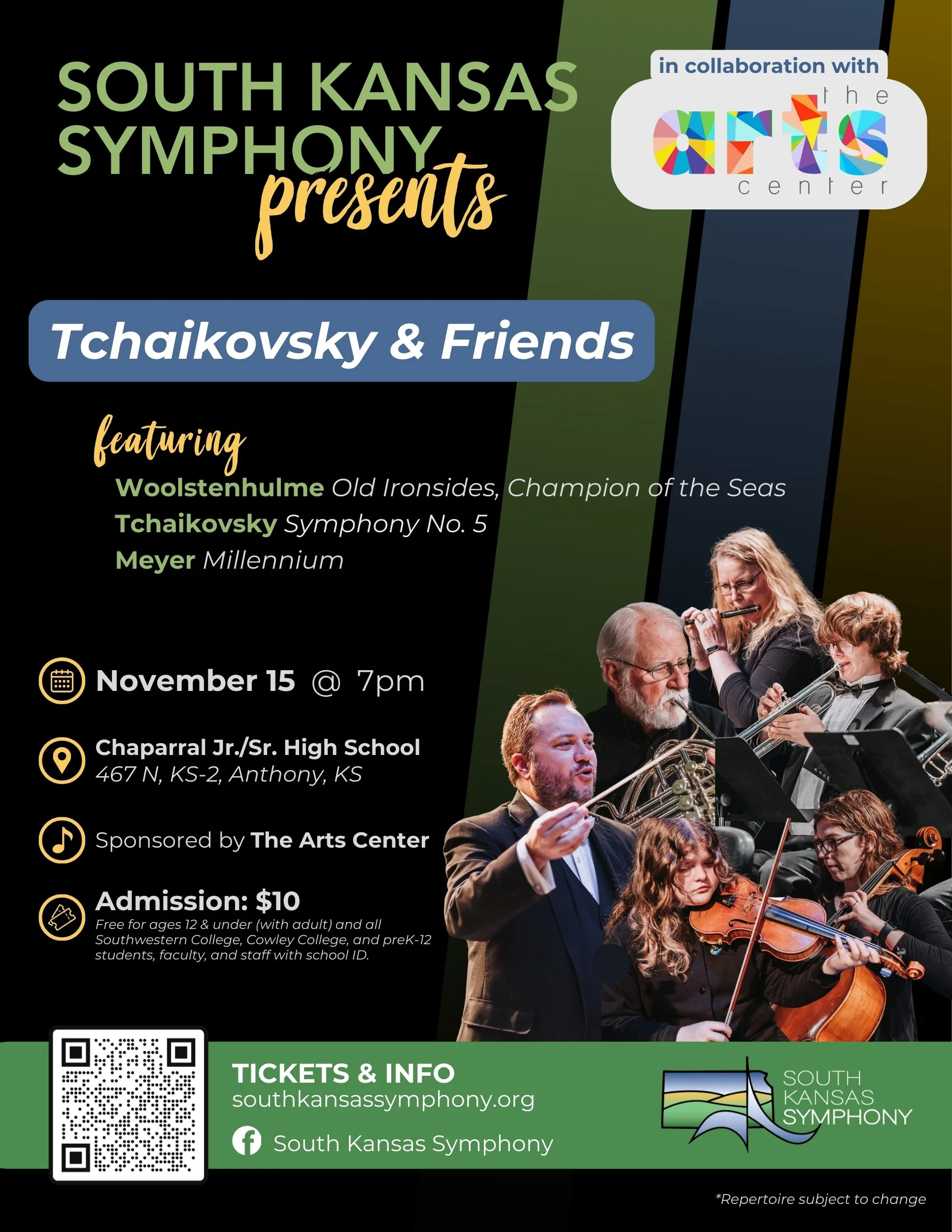 The Arts Center presents the South Kansas Symphony