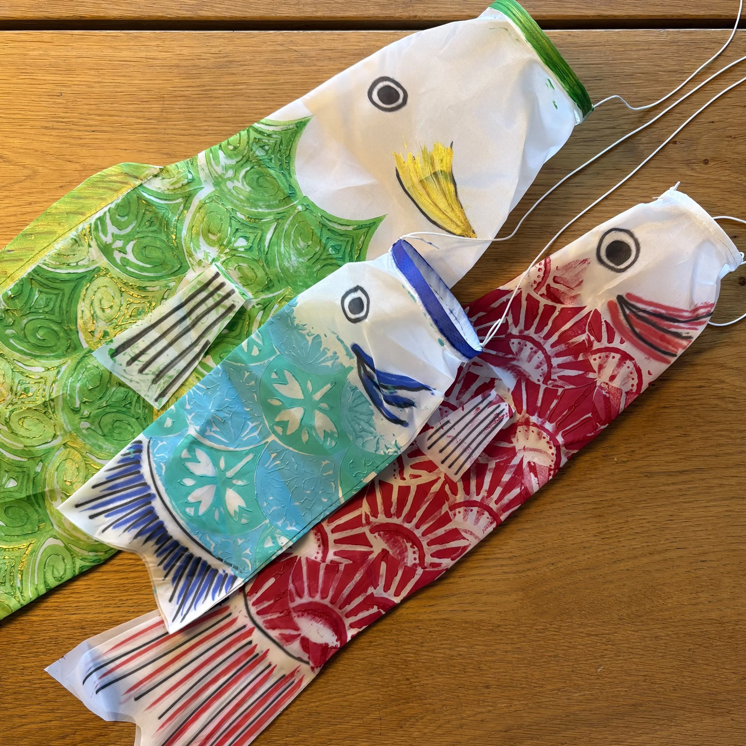 Koinobori Make&amp;Takes at the Red Fish Festival