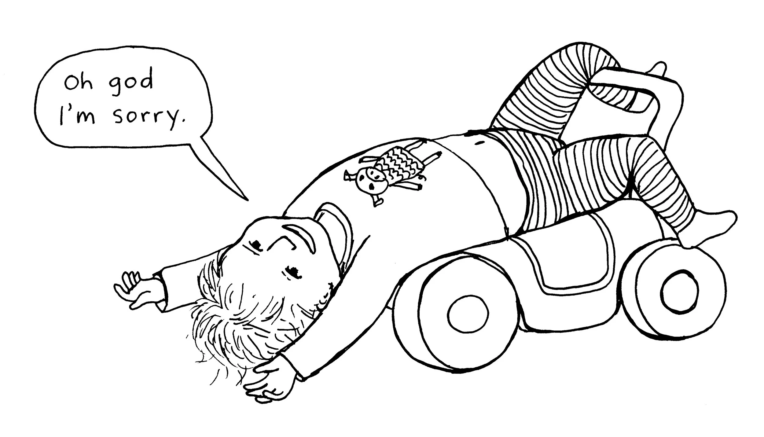 Keiler Roberts, drawing from "Powdered Milk." Image courtesy of the artist