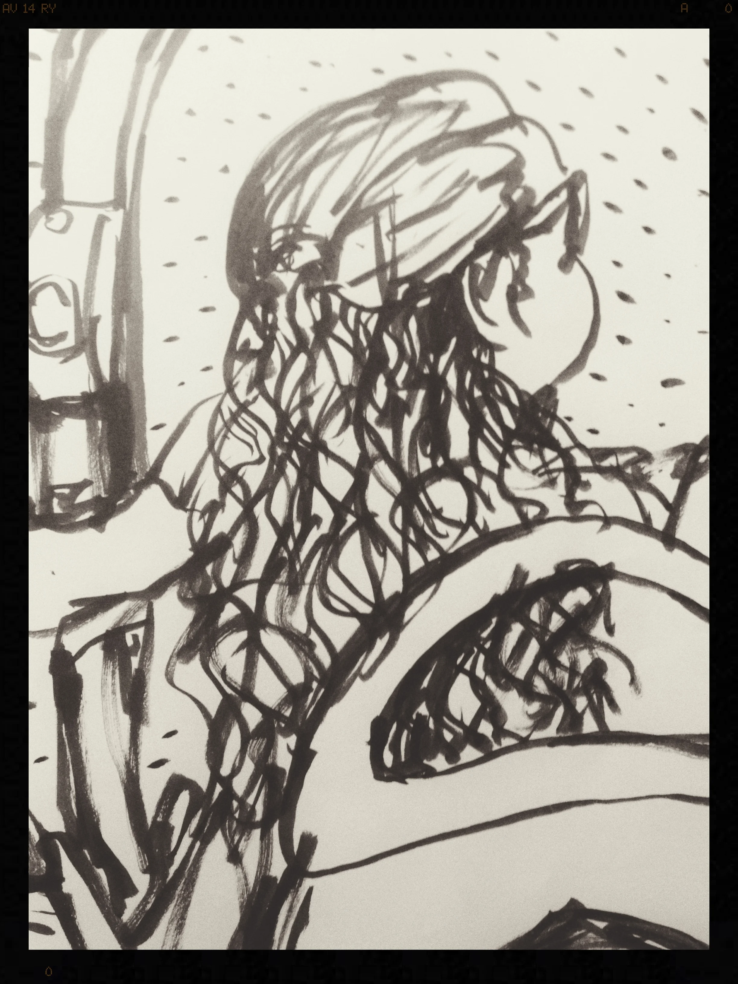 Back of Woman's Head in Catford.