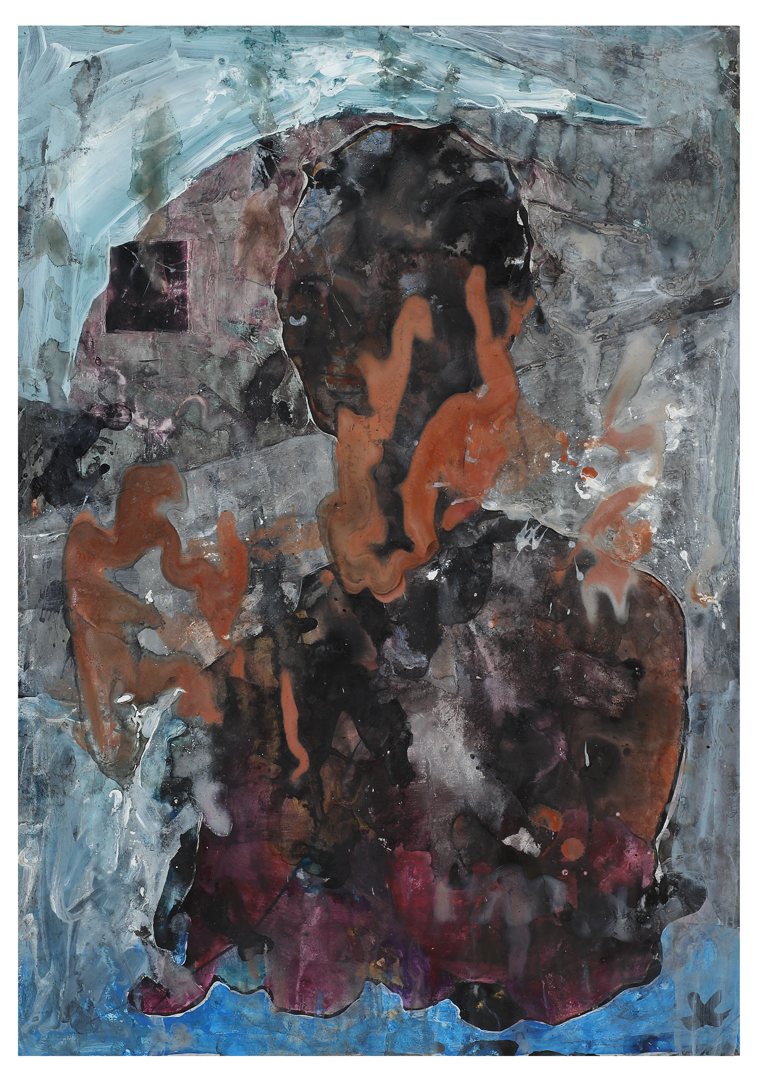 Deanio X, Fruit Bowl (triptych), 2023, acrylic, chalk, charcoal, graphite, ink and water on paper, 83 x 59cm, 32 5-8 x 23 1-3.png